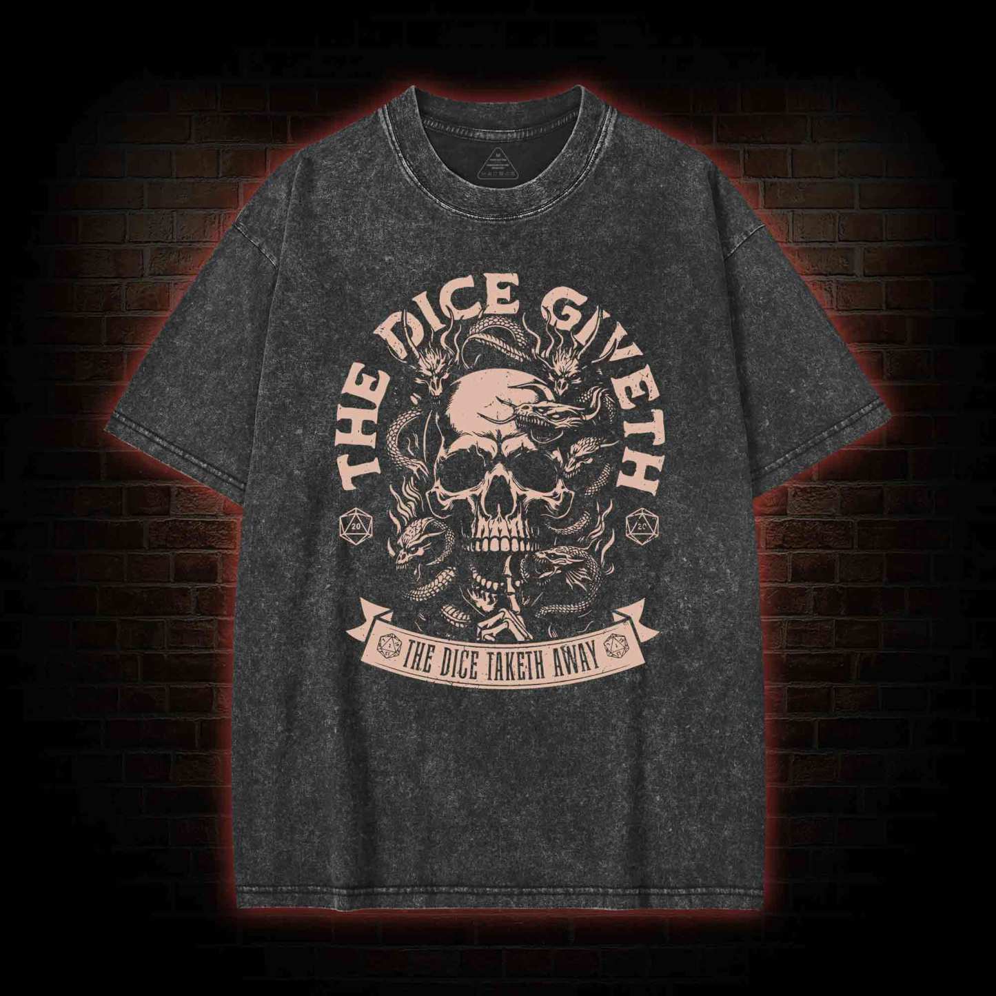 The Dice Giveth Washed T-shirt