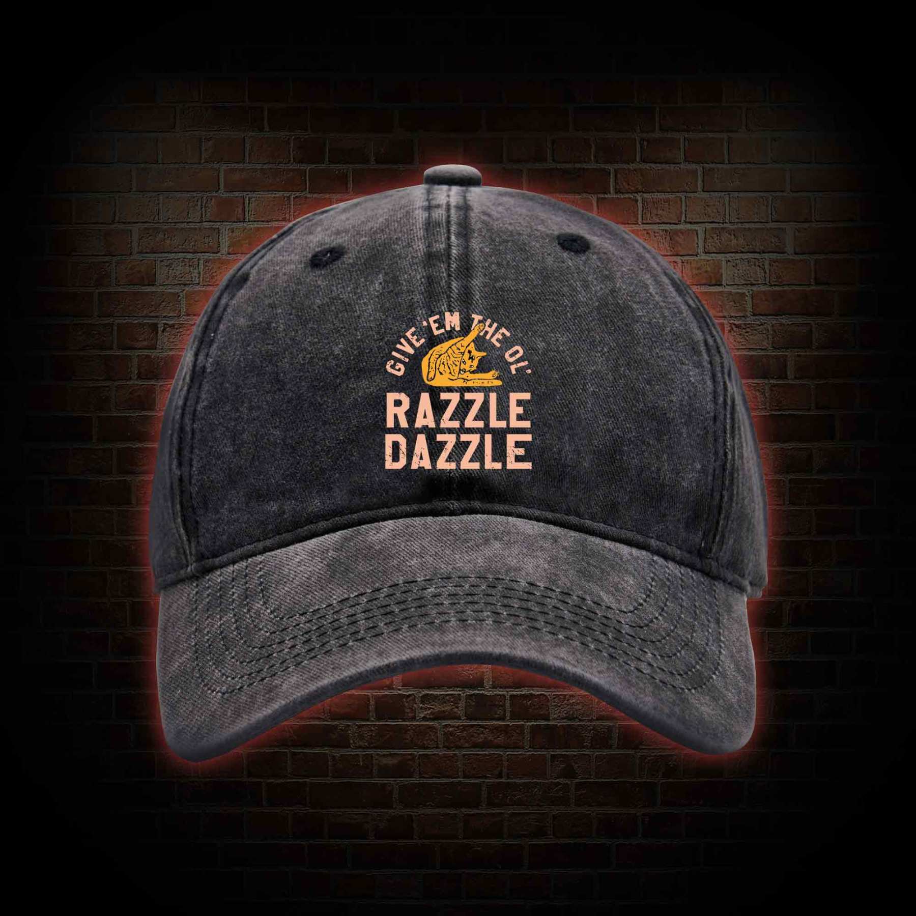 Razzle Dazzle Washed Vintage Baseball Cap
