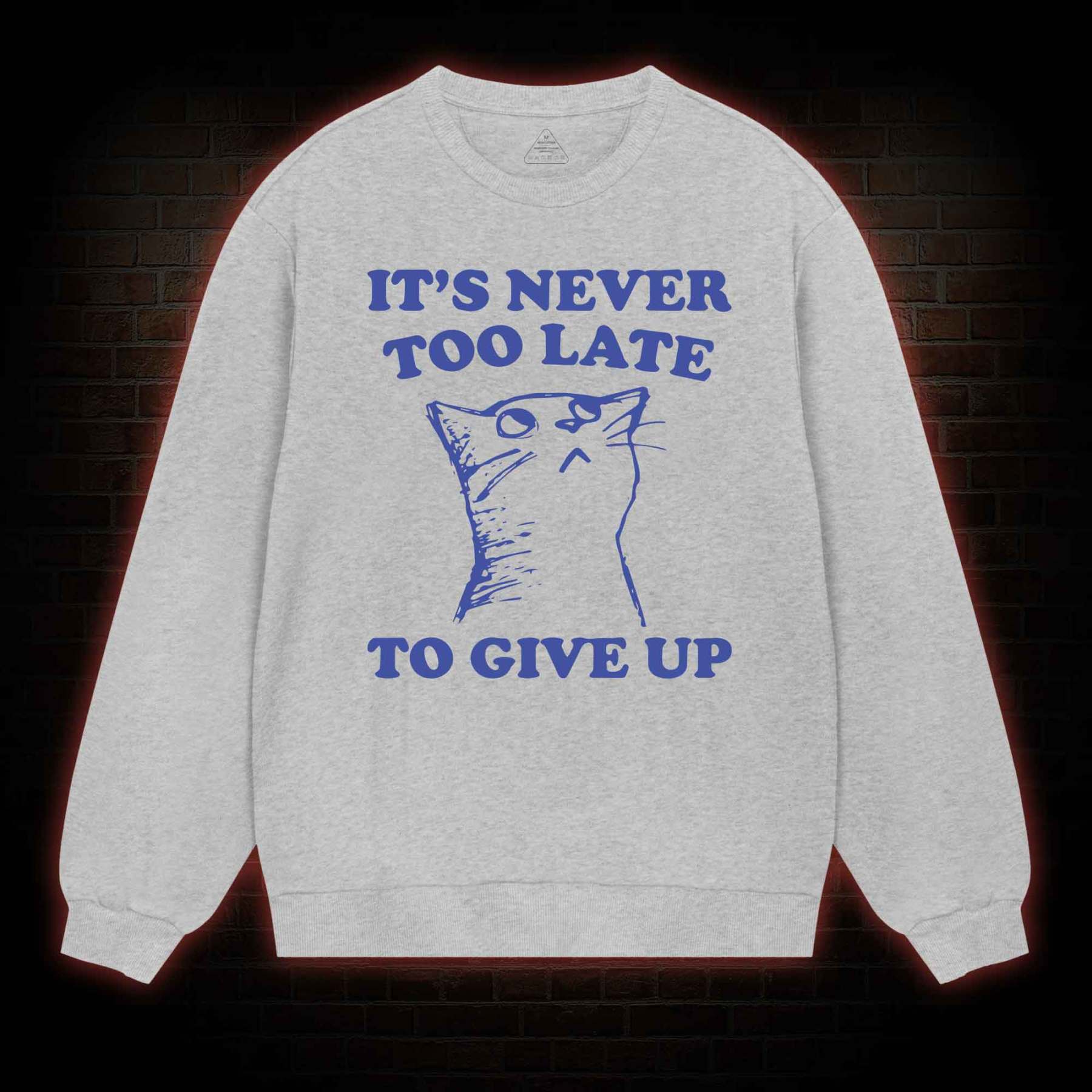 It's Never Too Late To Give Up Sweatshirt