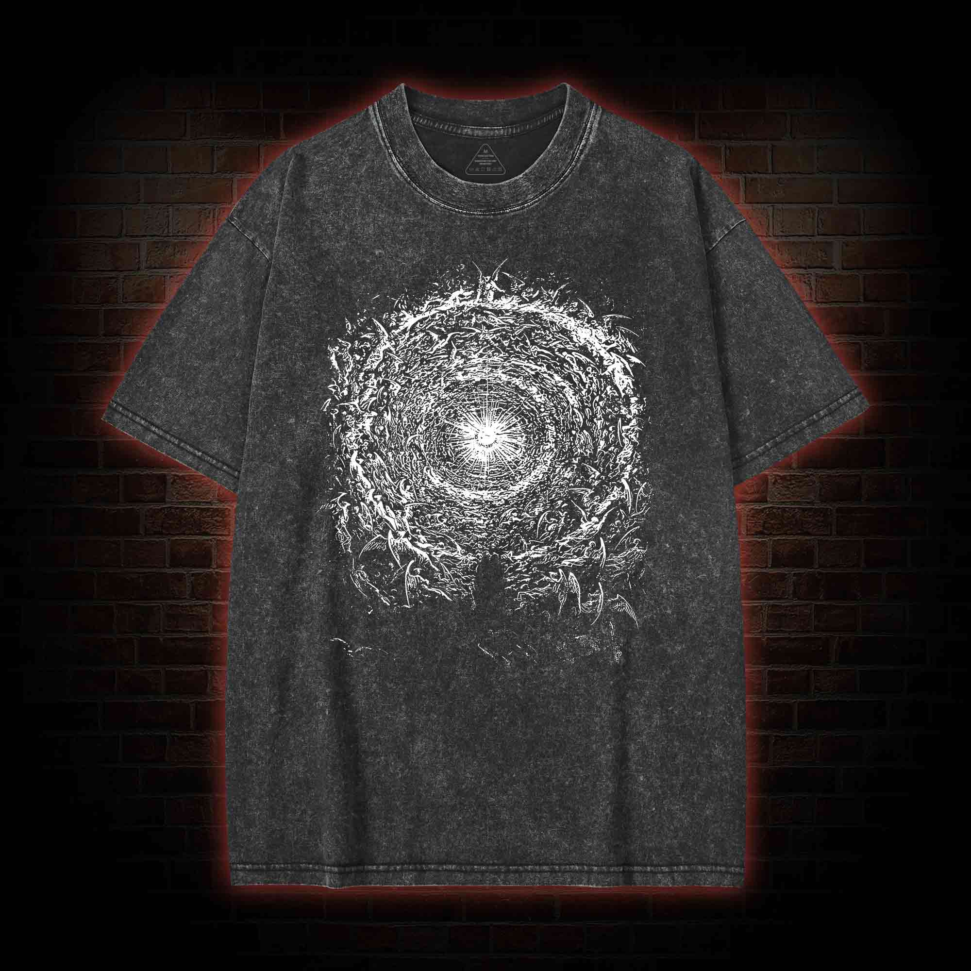 Paradiso Inferno Purgatory Dante Washed T-shirt