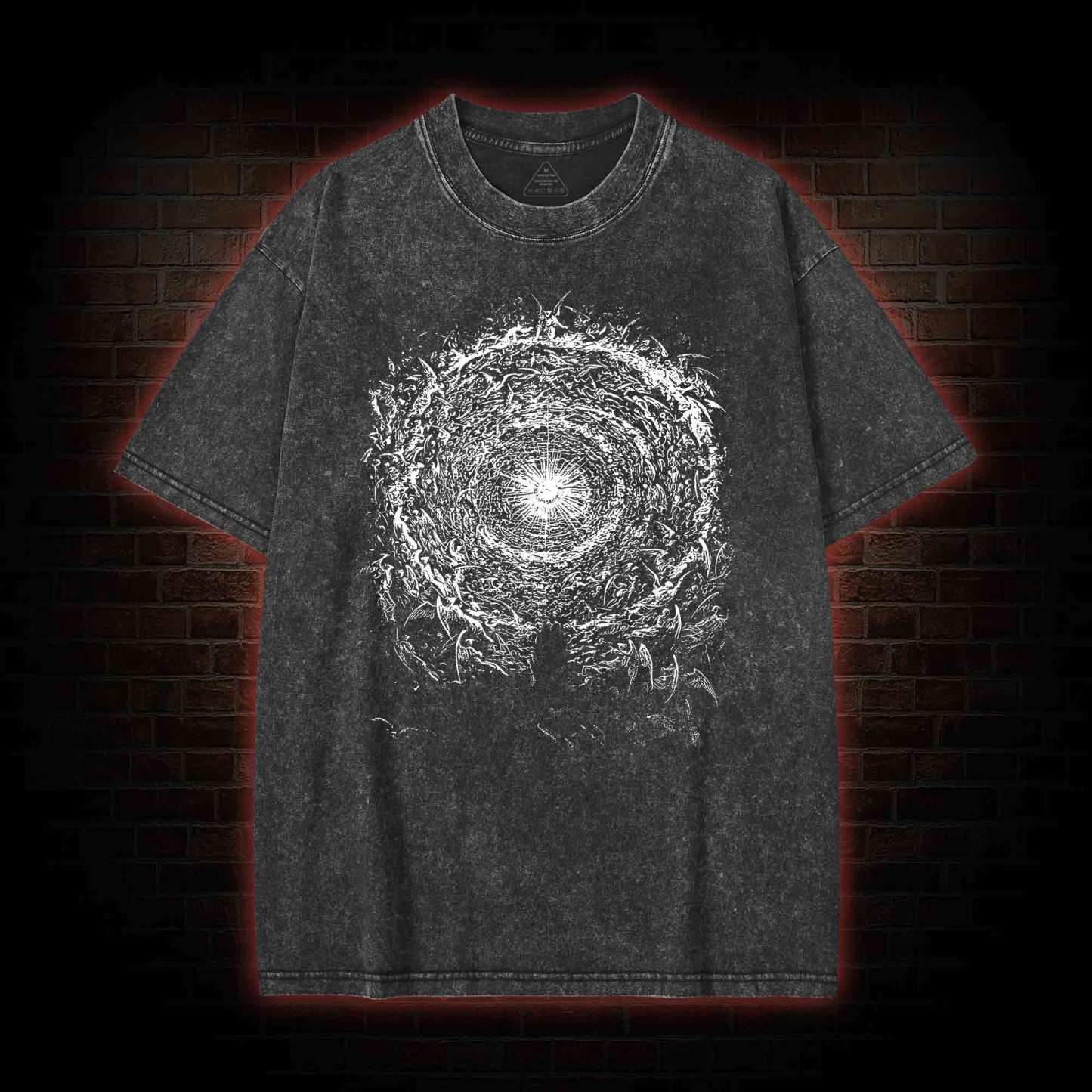 Paradiso Inferno Purgatory Dante Washed T-shirt