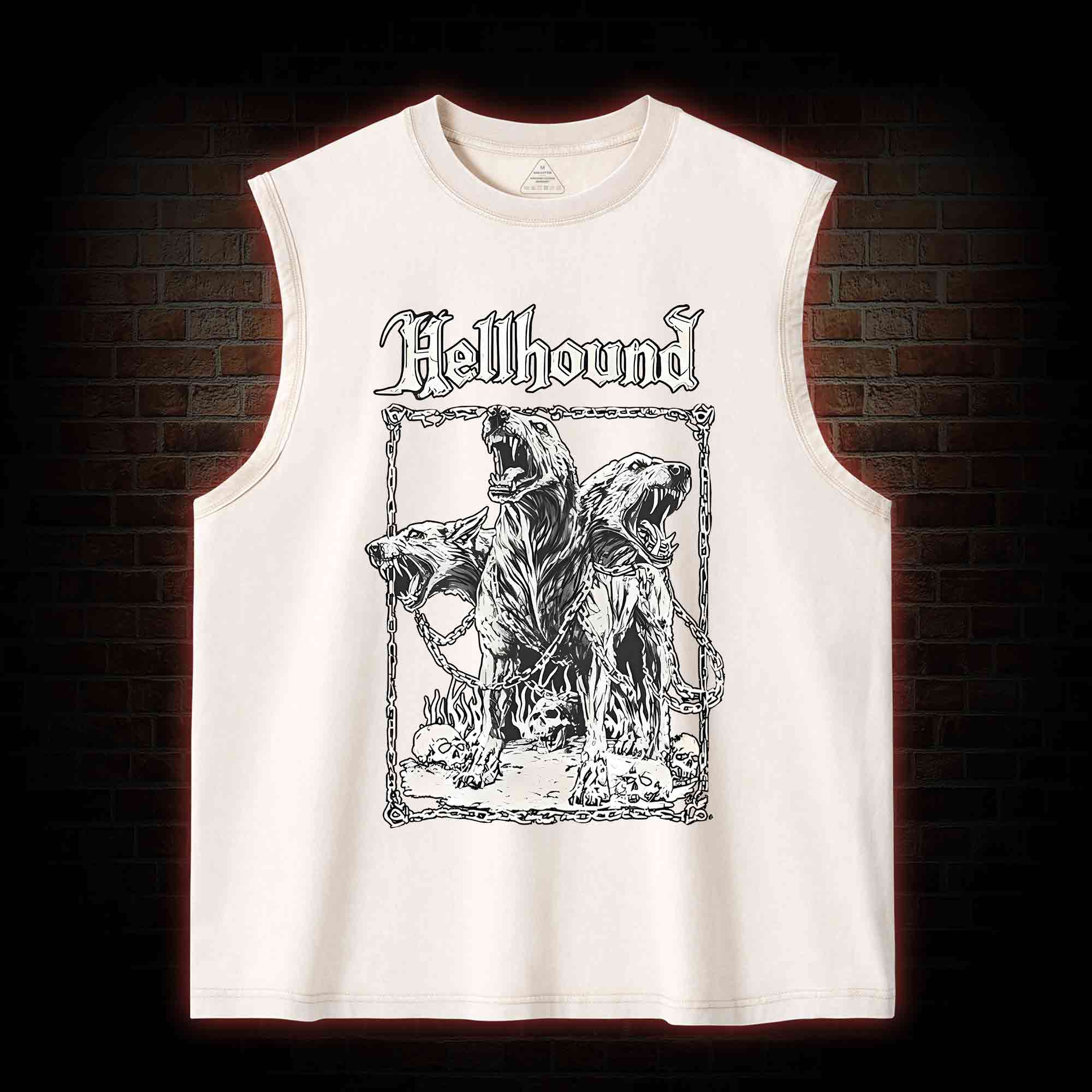 Hell Hound Cerberus Washed Tank Top