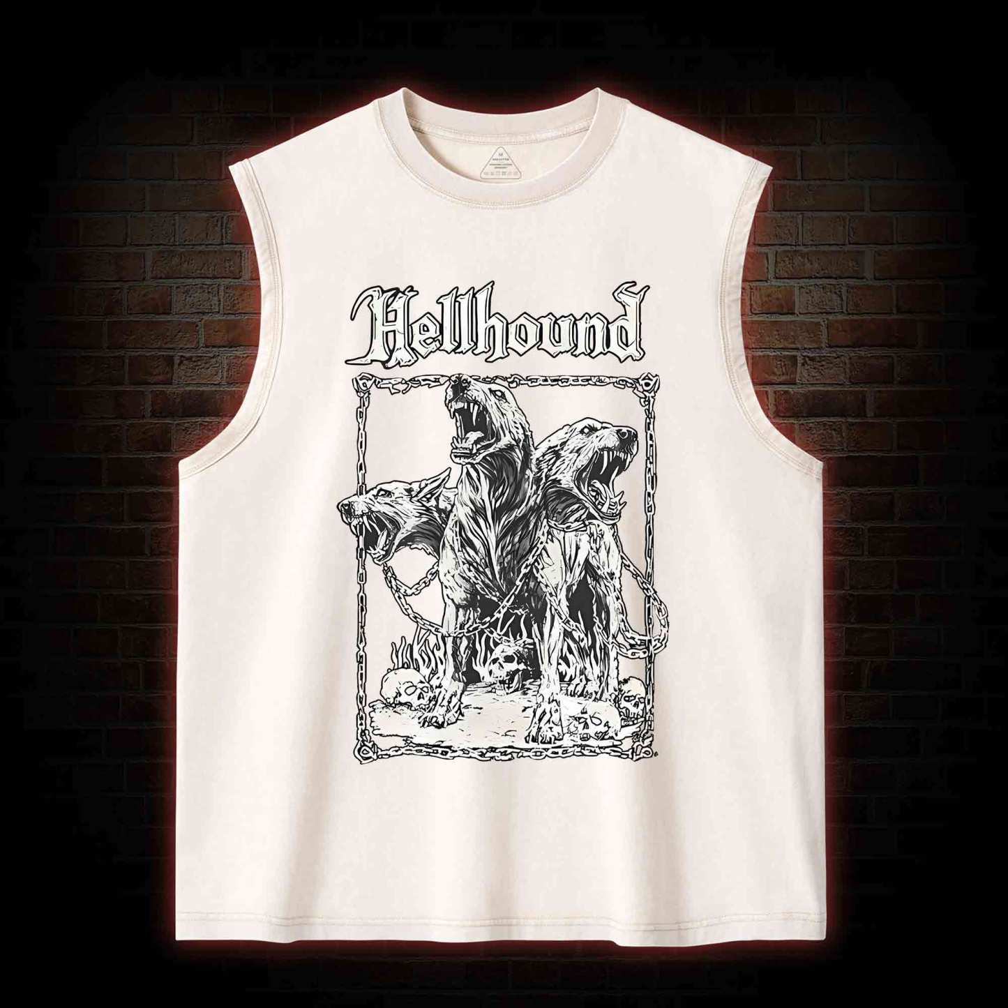 Hell Hound Cerberus Washed Tank Top