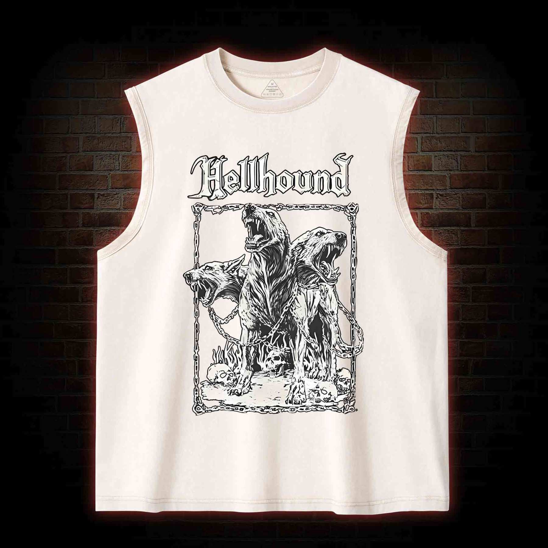 Hell Hound Cerberus Washed Tank Top