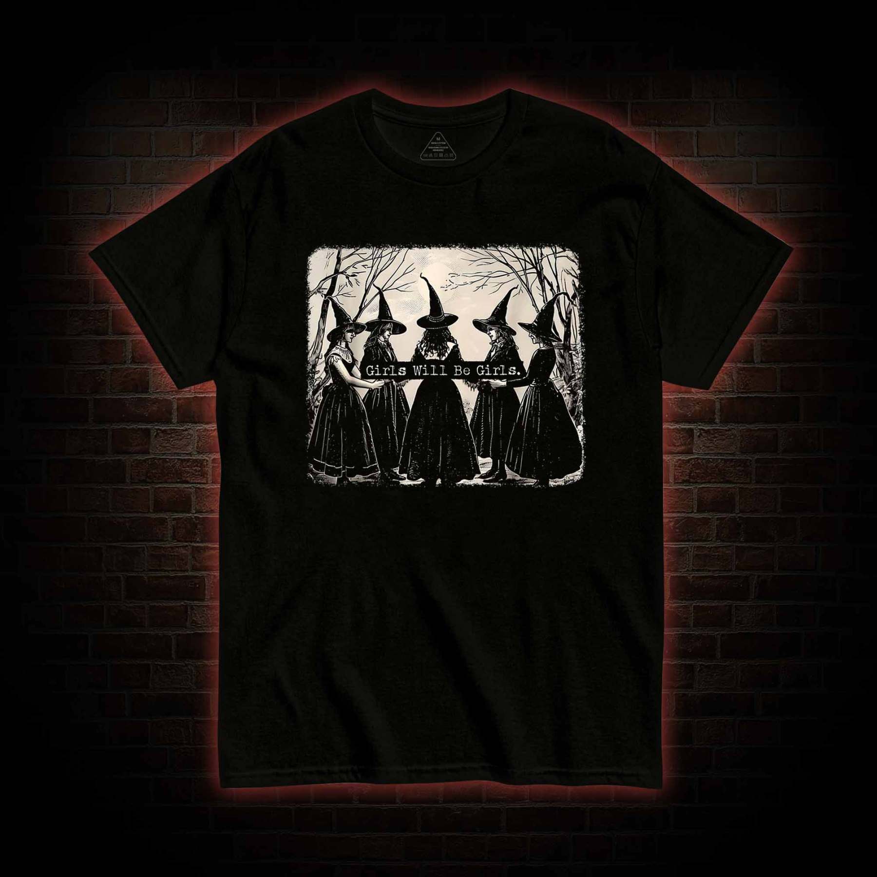 Girl Will Be Girl Funny Witch T-shirt