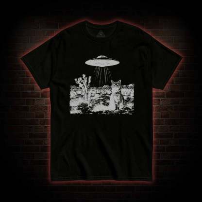 UFO Cowboy Cat T-shirt 