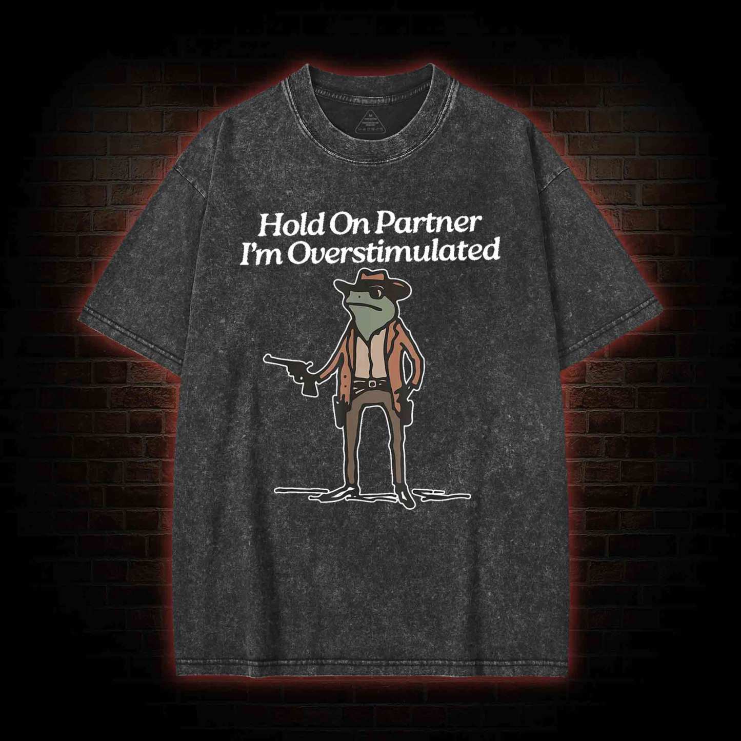 Hold on Partner Washed T-shirt