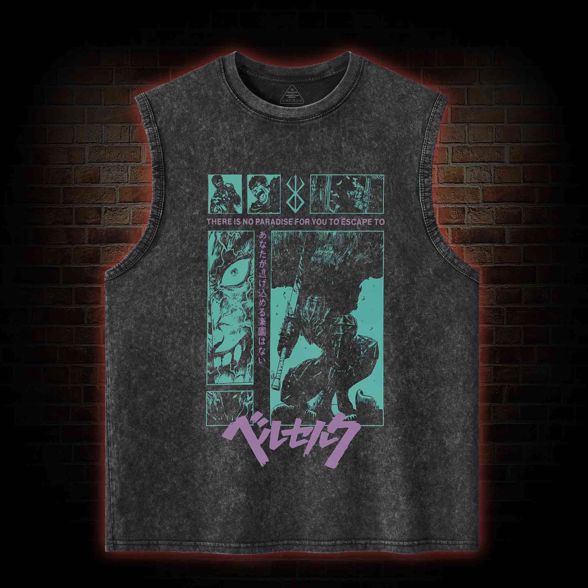Berserk Guts Washed Tank Top