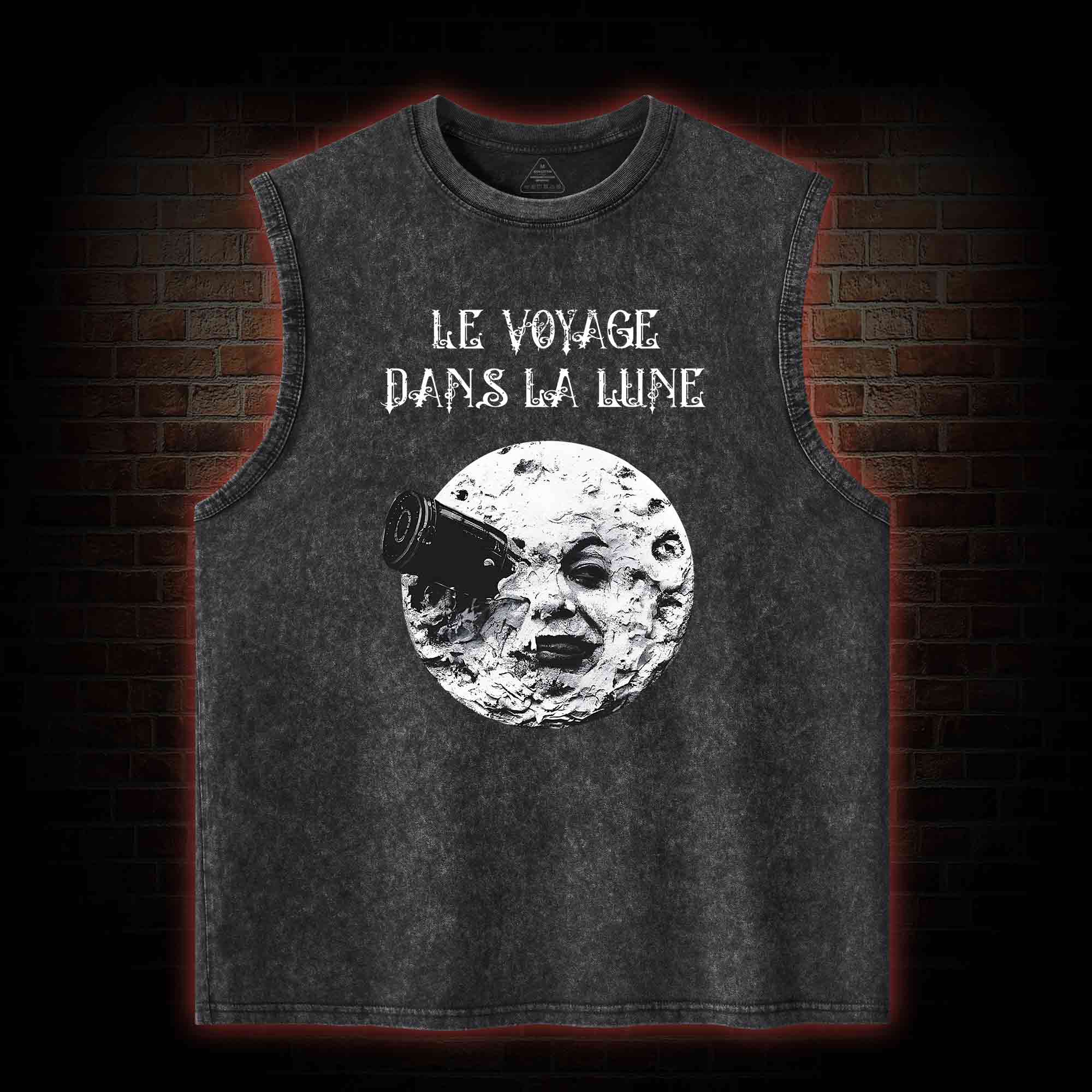 A Trip To The Moon Washed Tank Top
