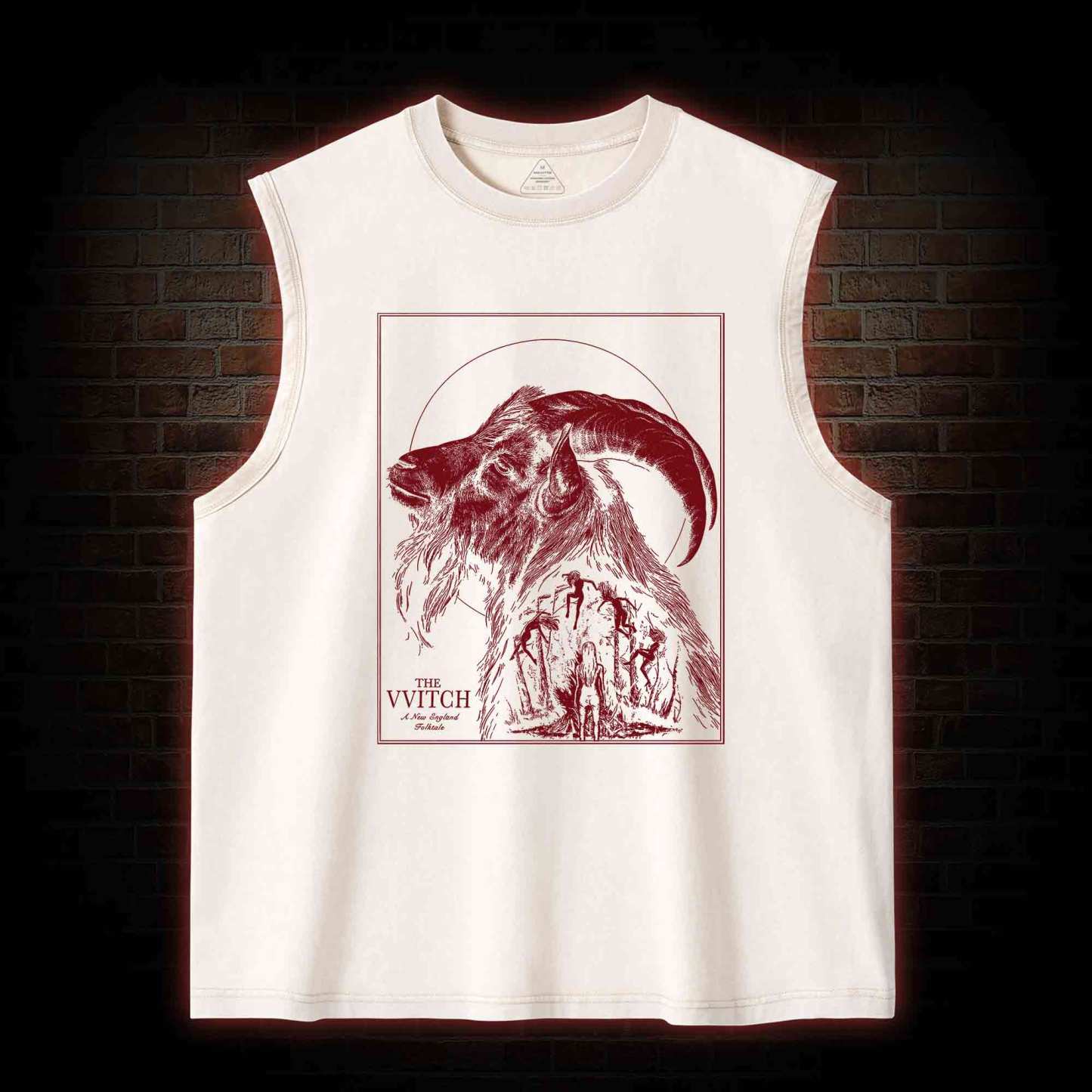 The Witch Vvitch Inspired Black Phillip Washed Tank Top