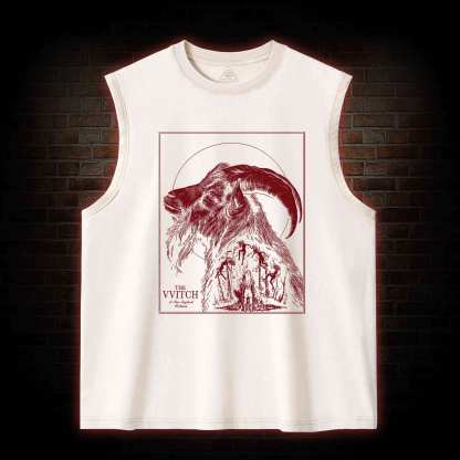 The Witch Vvitch Inspired Black Phillip Washed Tank Top