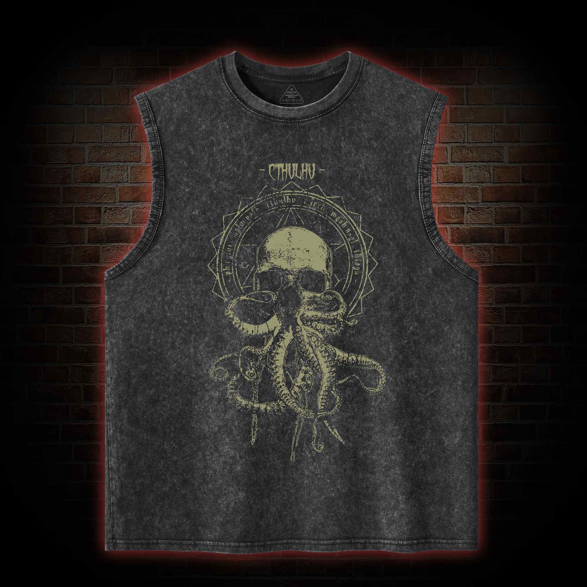 Call of Cthulhu Horror Washed Tank Top