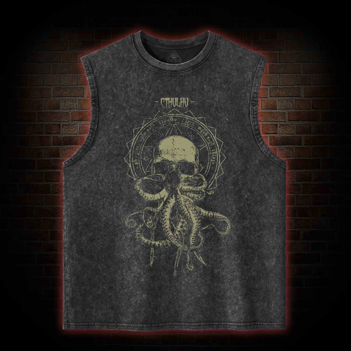Call of Cthulhu Horror Washed Tank Top
