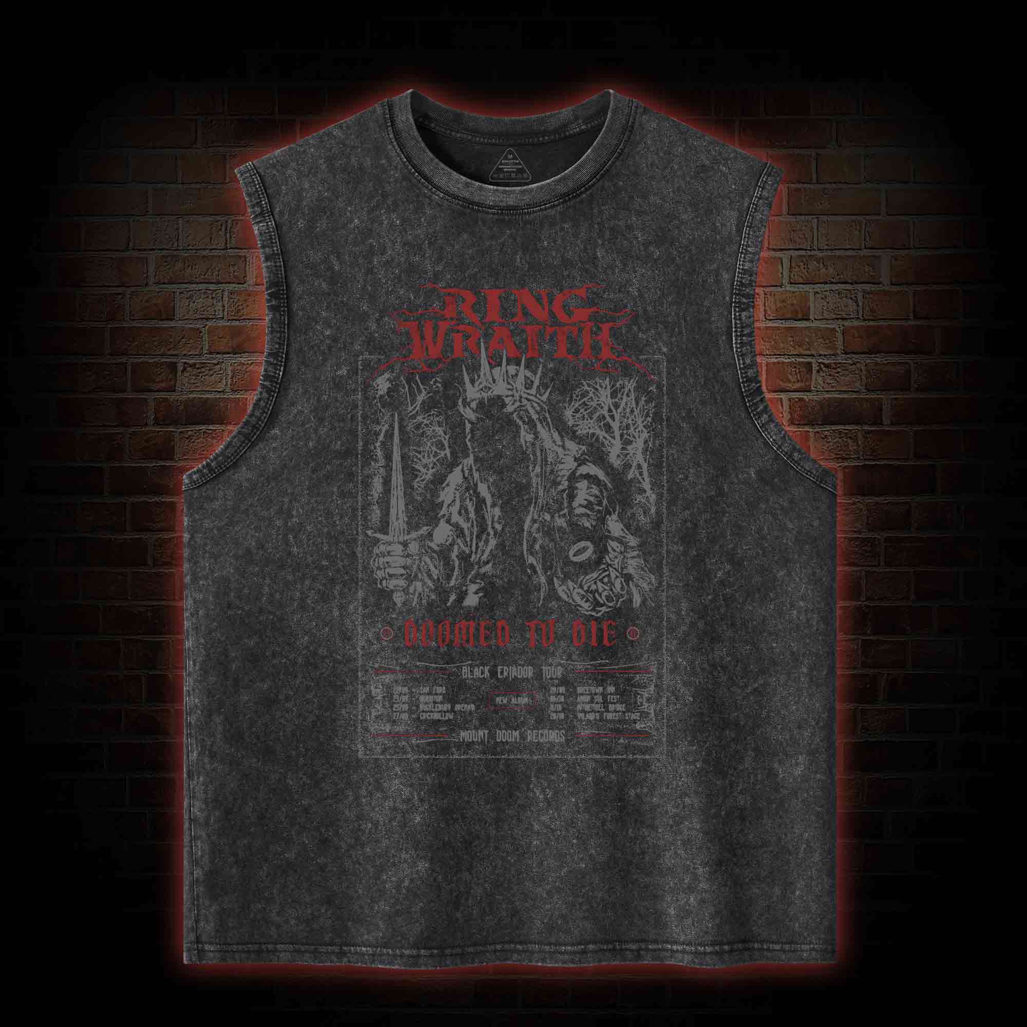 Doomed To Die Washed Tank Top