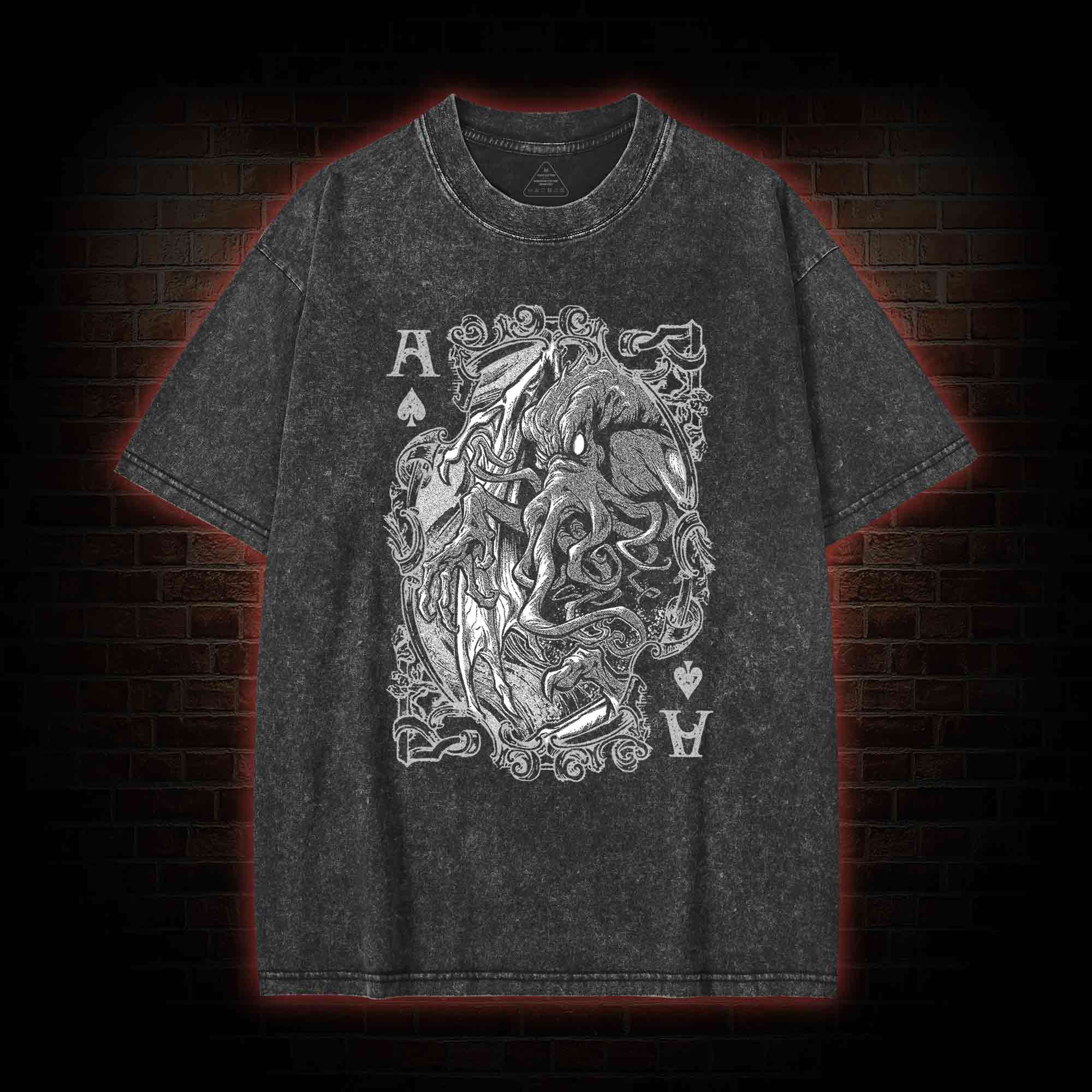 Cthulhu Mythos Cards Washed T-shirt
