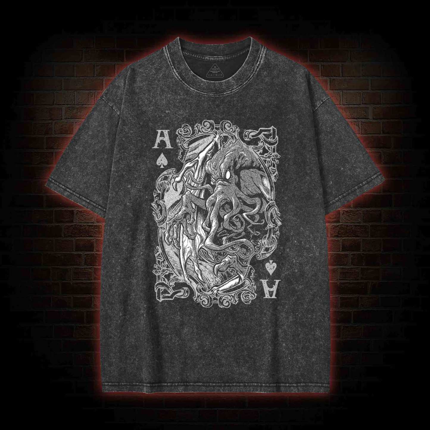 Cthulhu Mythos Cards Washed T-shirt
