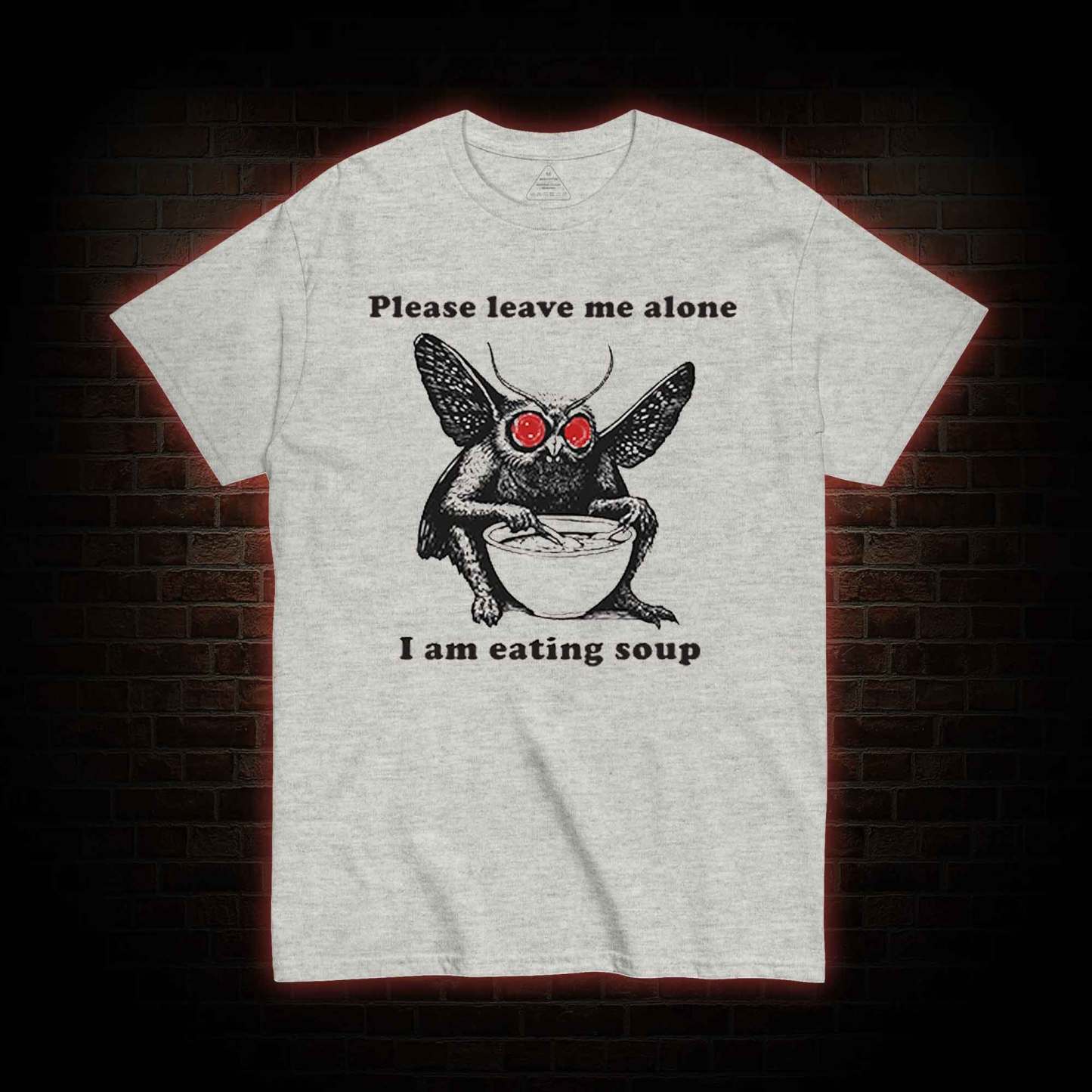 Mothman Eating Soup T-shirt 