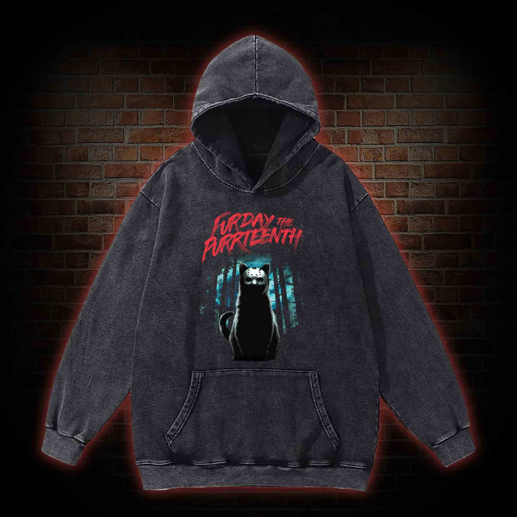 Furday The Purrteenth Washed Hoodie