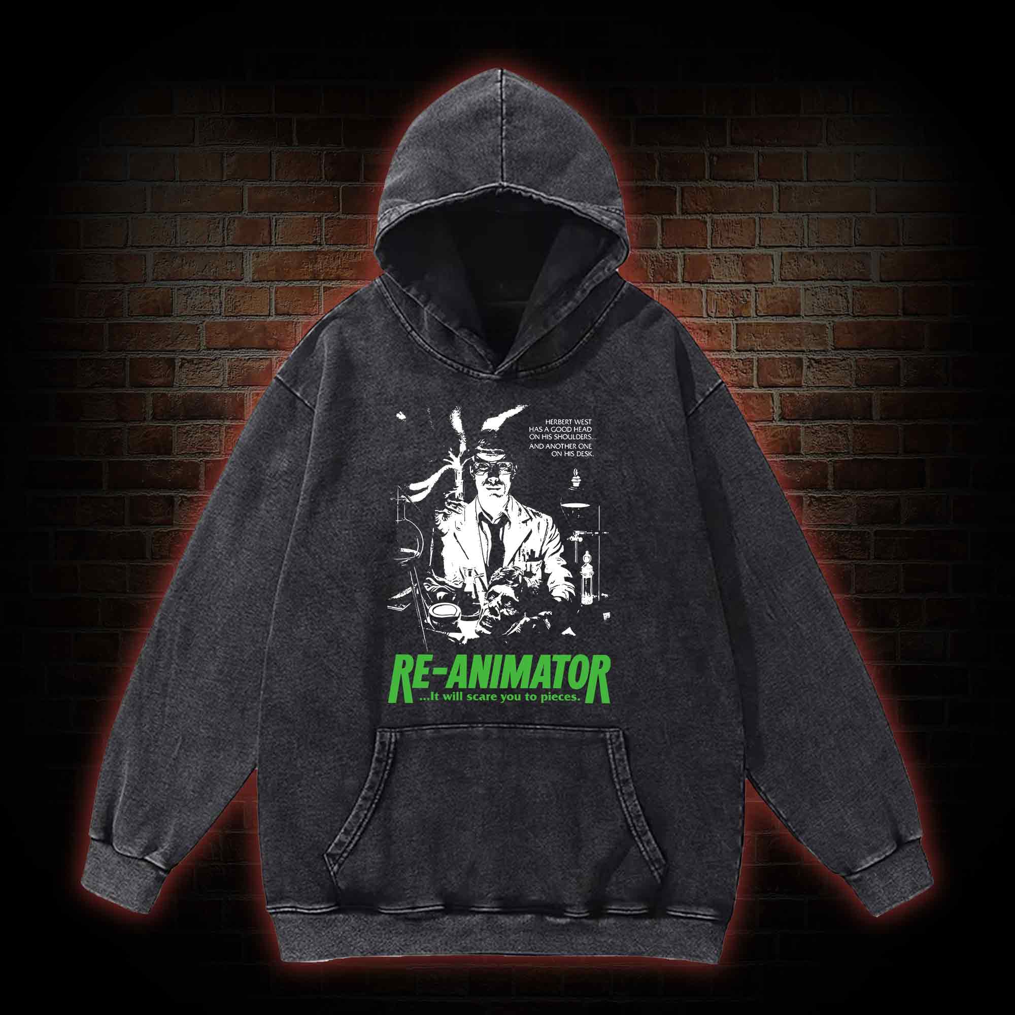 Fright Night Washed Hoodie