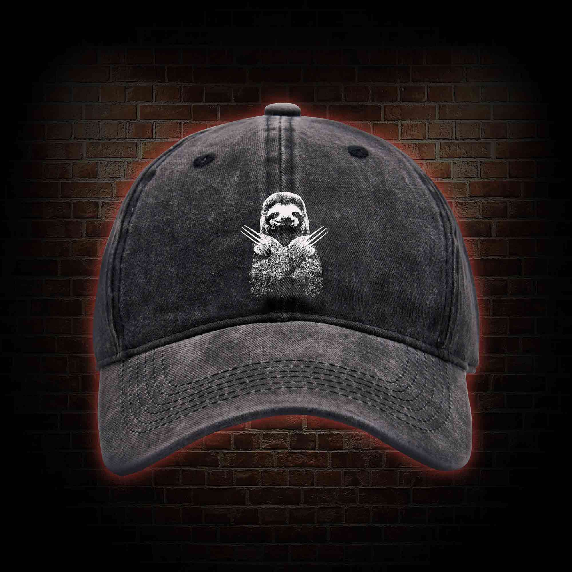 Slotherine Washed Vintage Baseball Cap