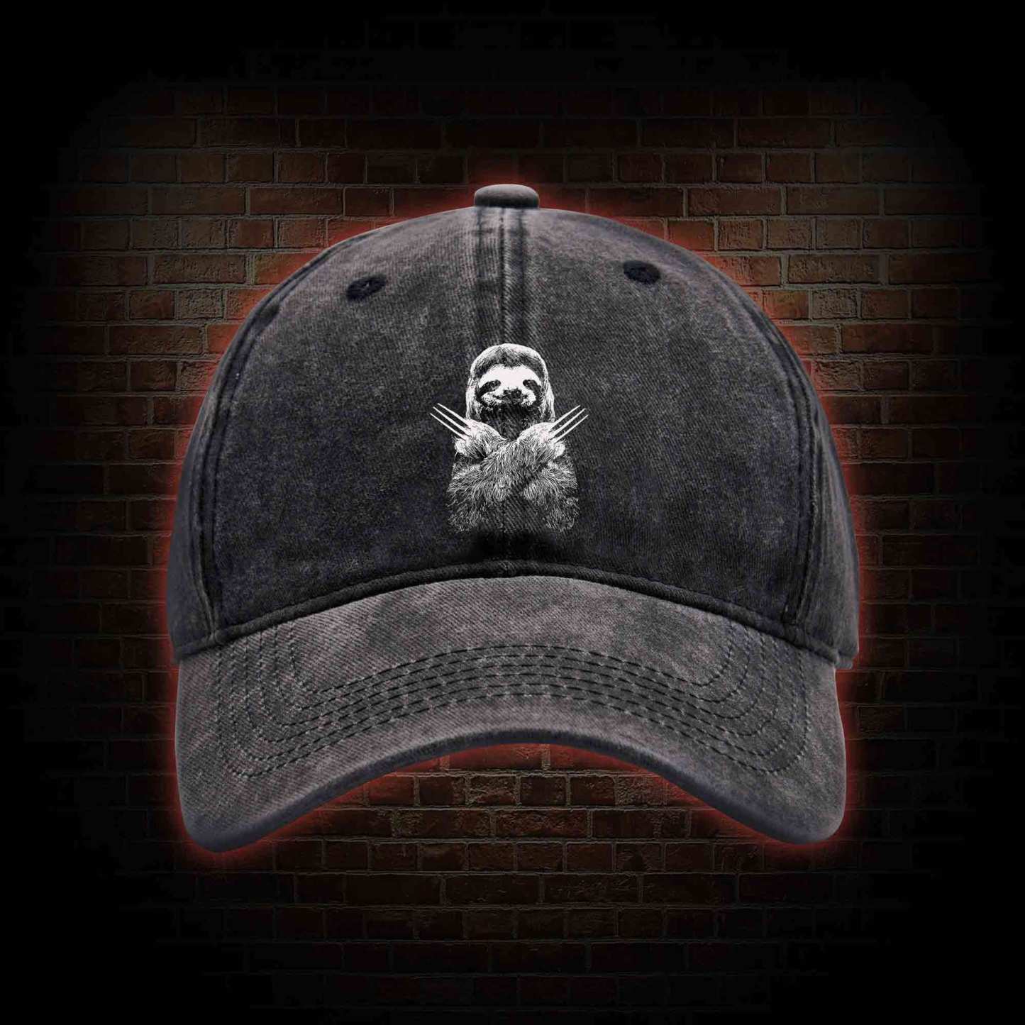 Slotherine Washed Vintage Baseball Cap