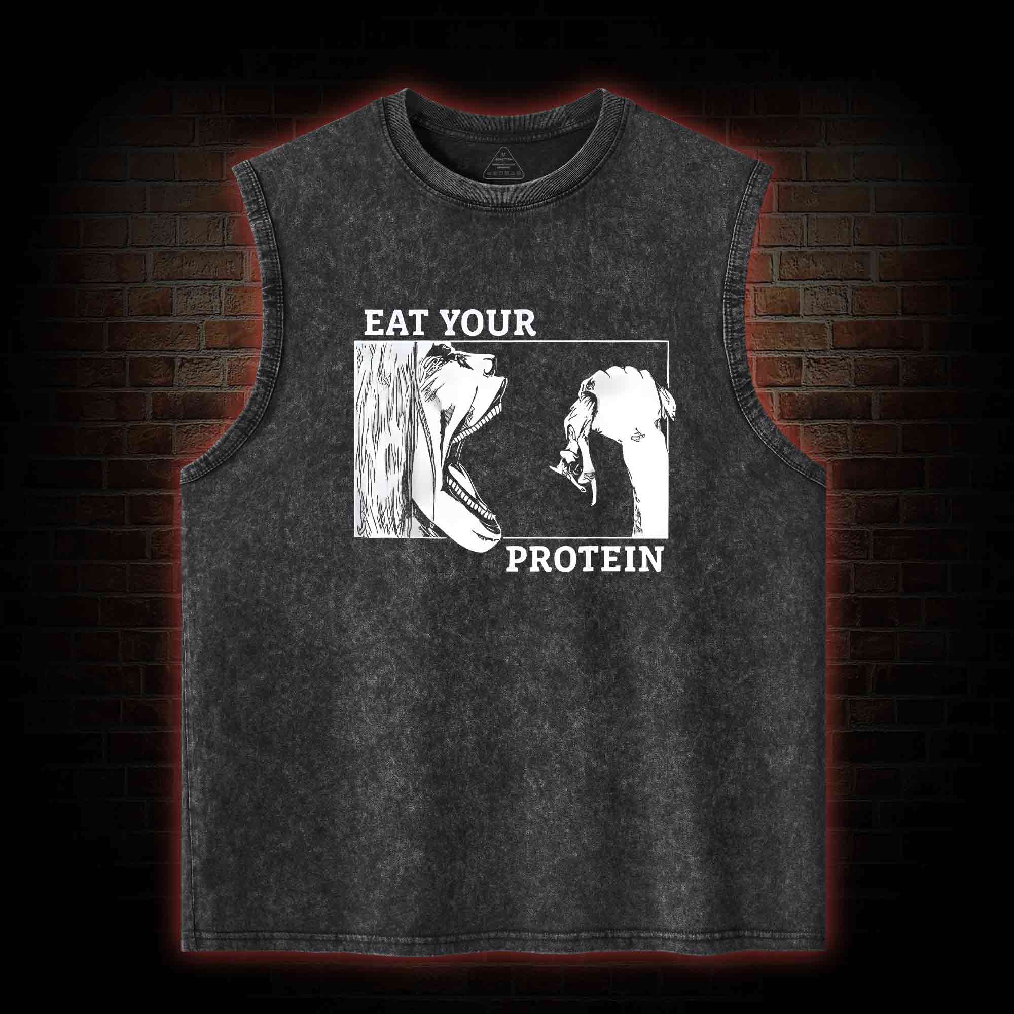 Eat Your Protein Washed Tank Top