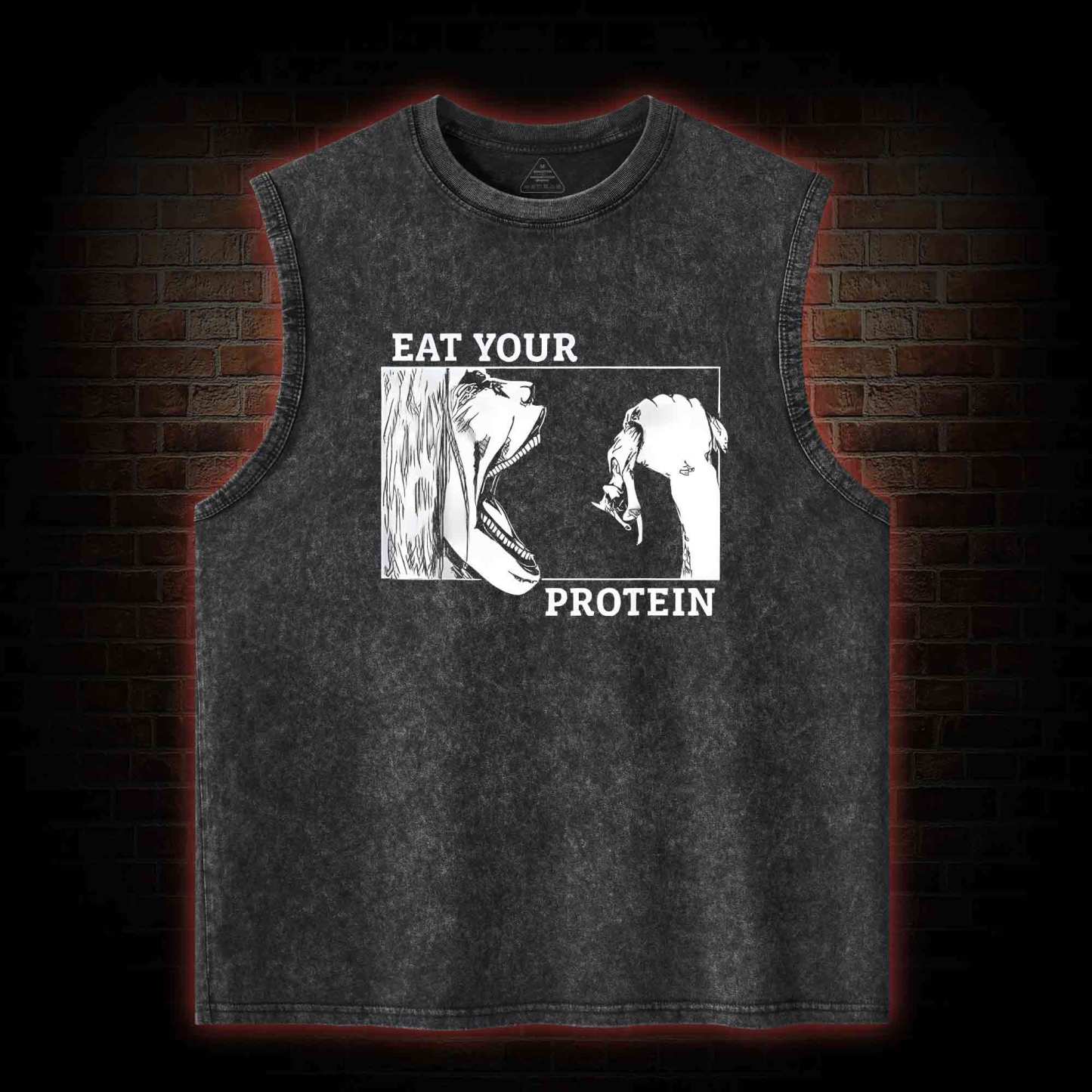 Eat Your Protein Washed Tank Top