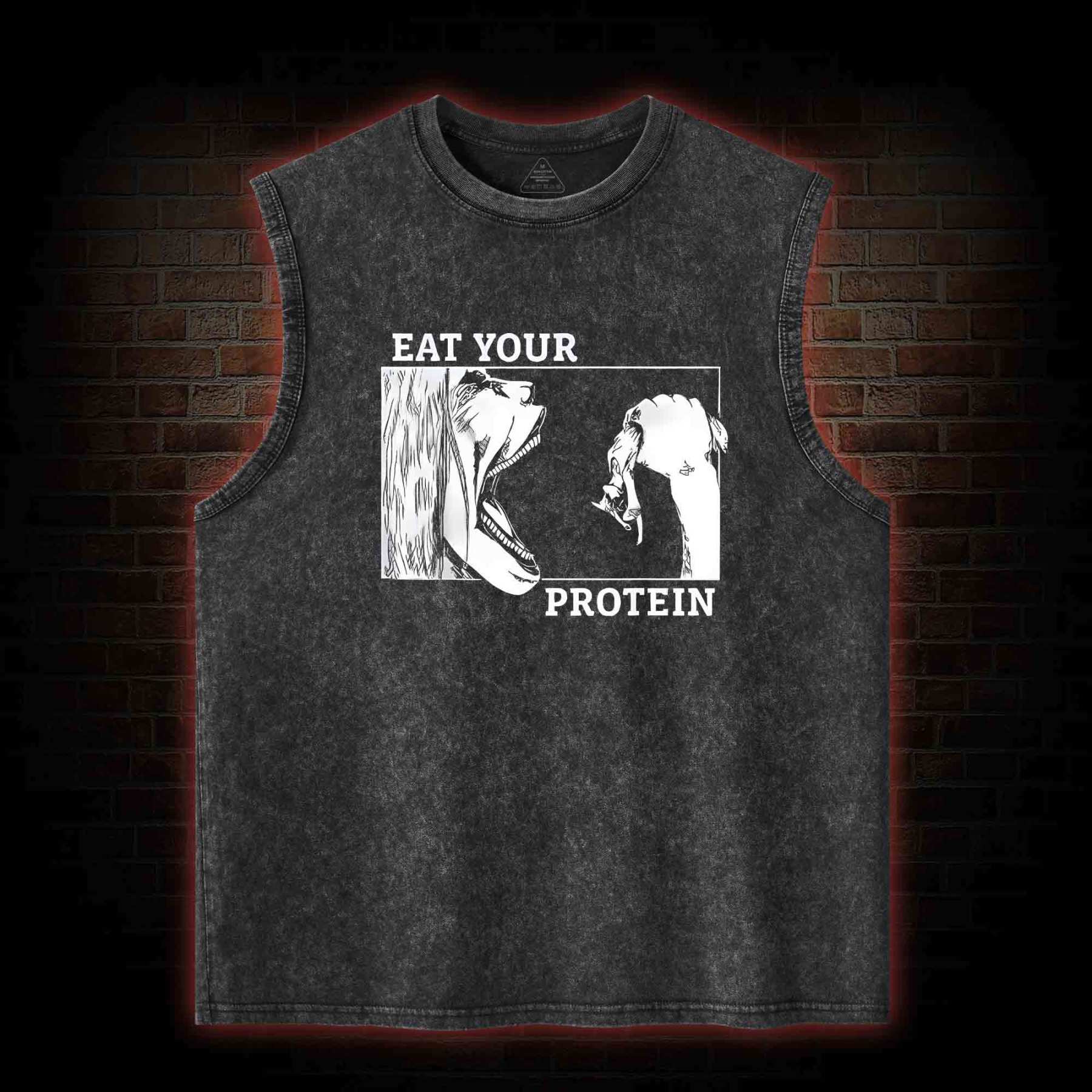Eat Your Protein Washed Tank Top