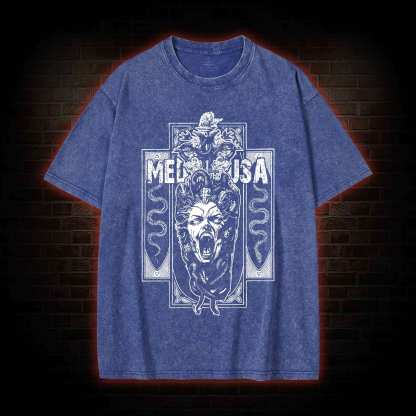Medusa Horror Washed T-shirt