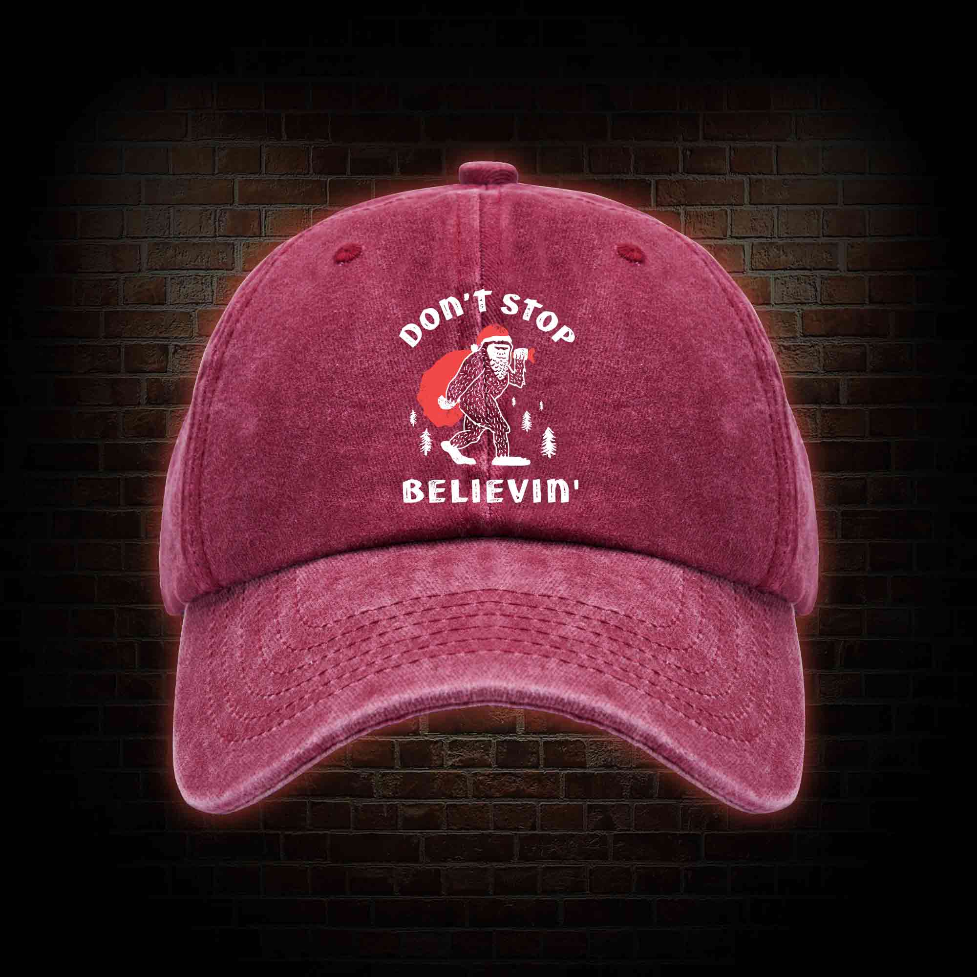 Don't Stop Believin' Washed Vintage Baseball Cap