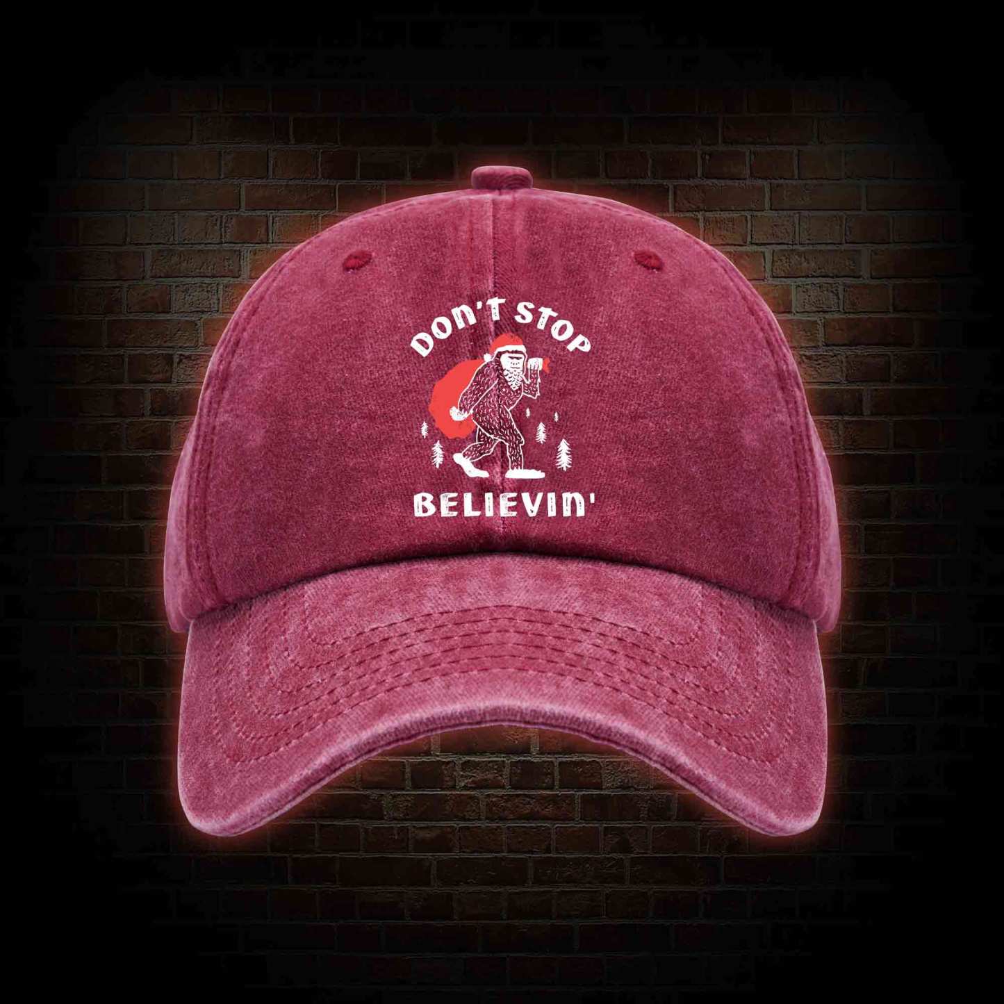 Don't Stop Believin' Washed Vintage Baseball Cap