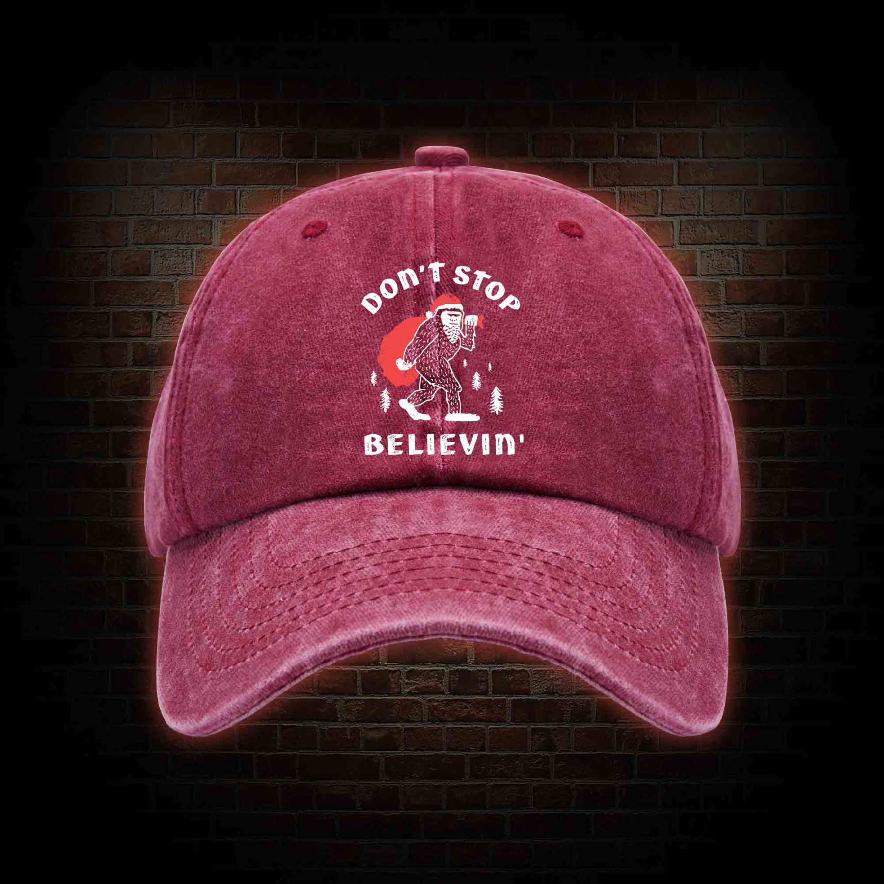Don't Stop Believin' Washed Vintage Baseball Cap