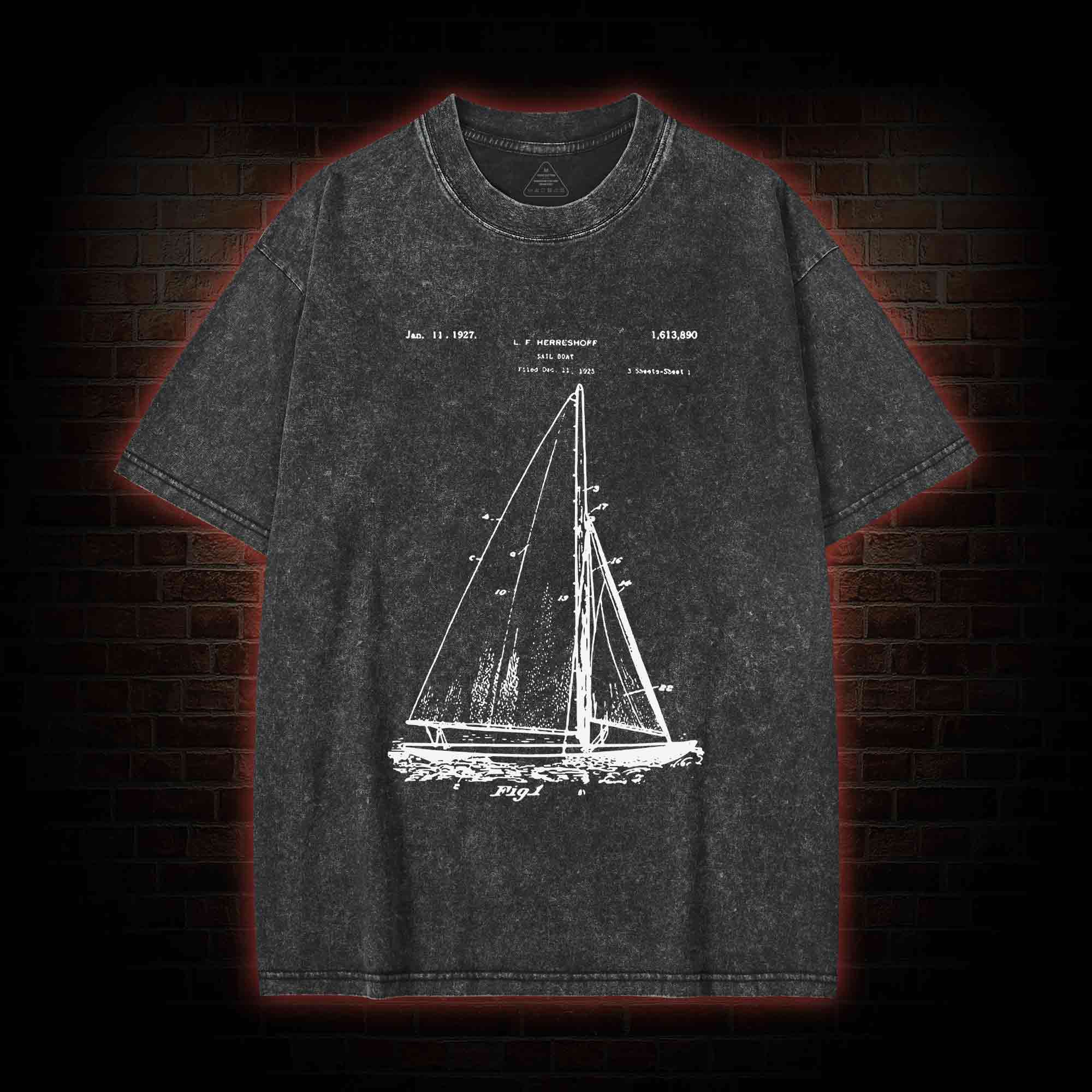 Sailboat Washed T-Shirt