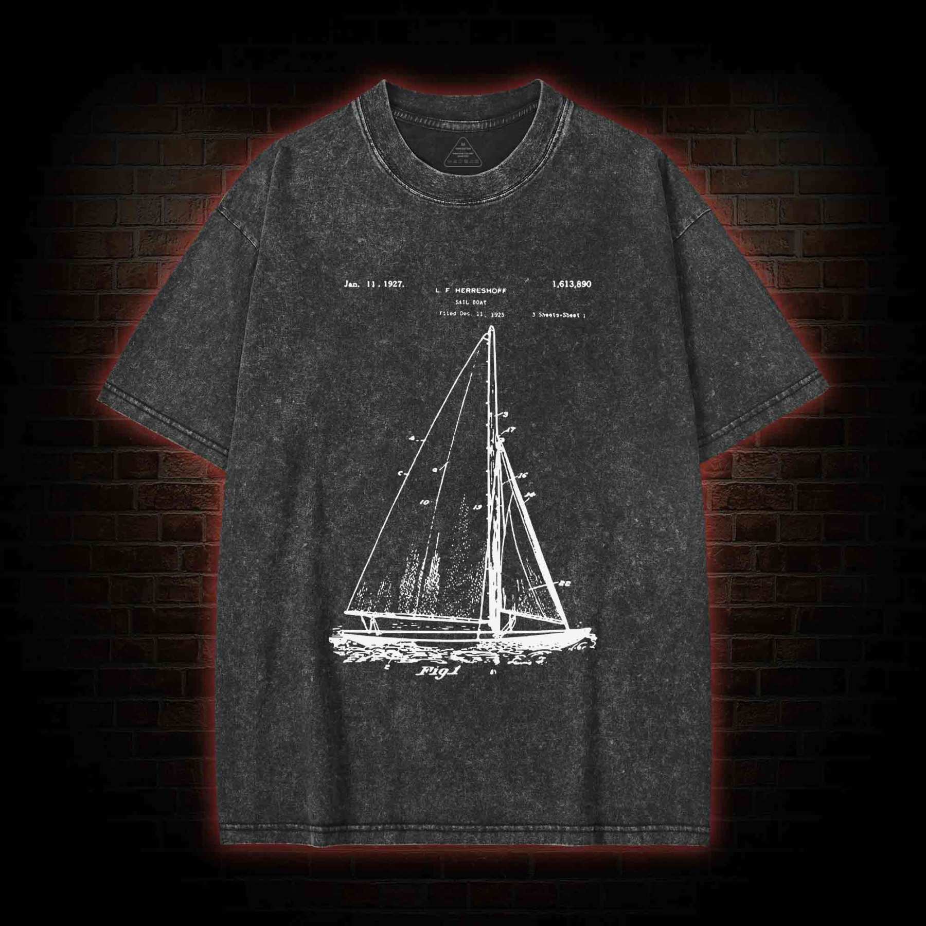 Sailboat Washed T-Shirt