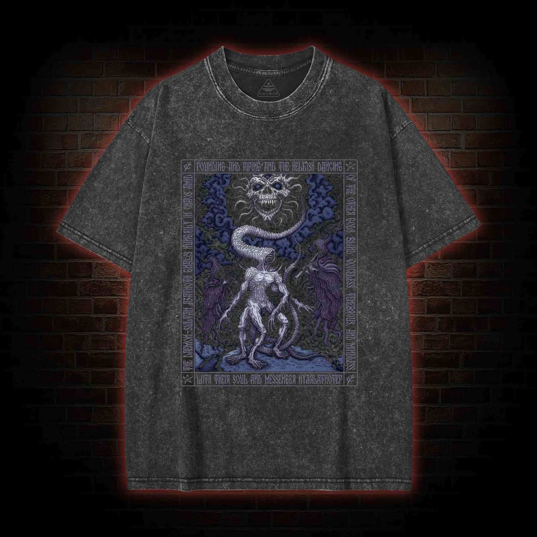Nyarlathotep HP Lovecraft Washed T-shirt