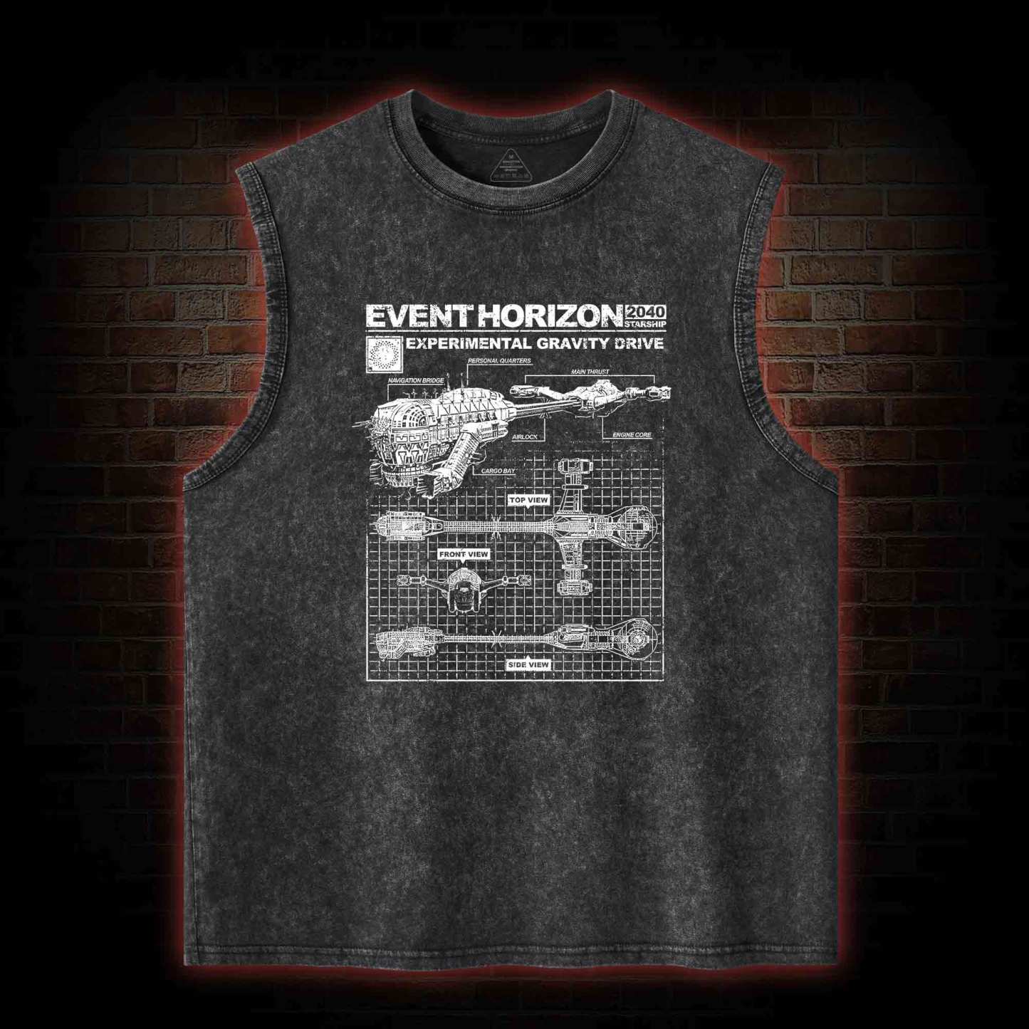 Save Yourself From Hell Washed Tank Top