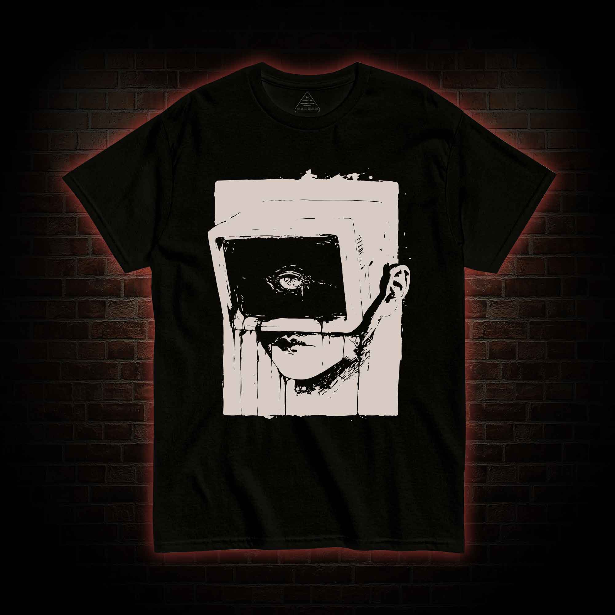 Weirdcore Dystopian Computer T-shirt 