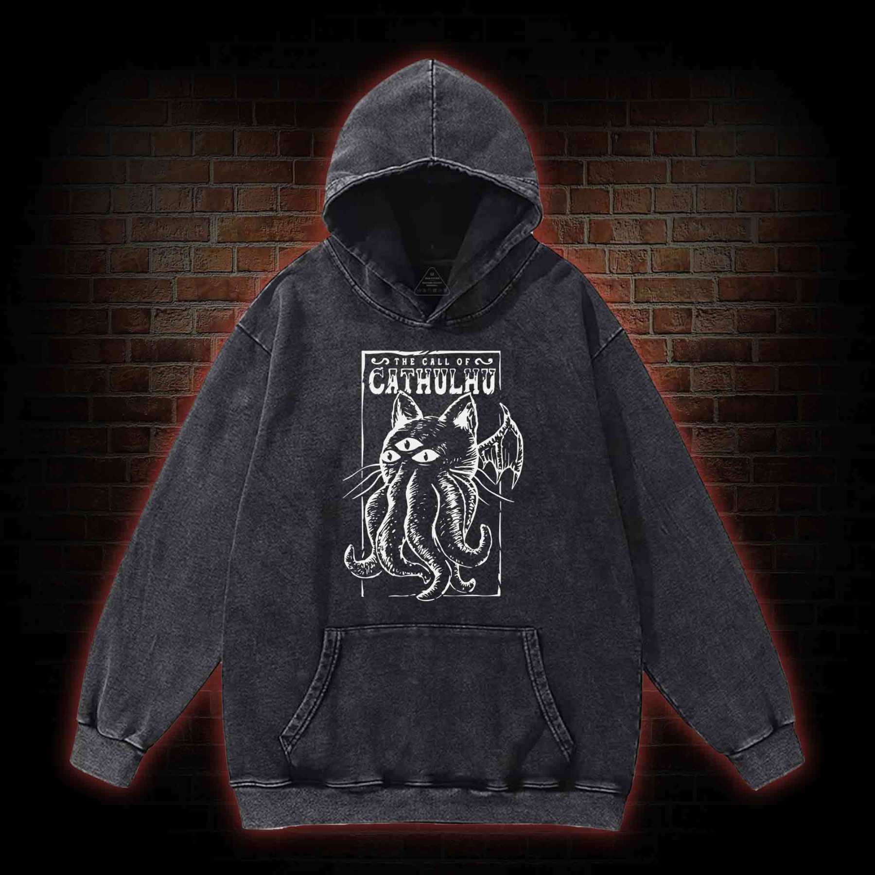 The Call Of Cathulhu Essential Washed Hoodie