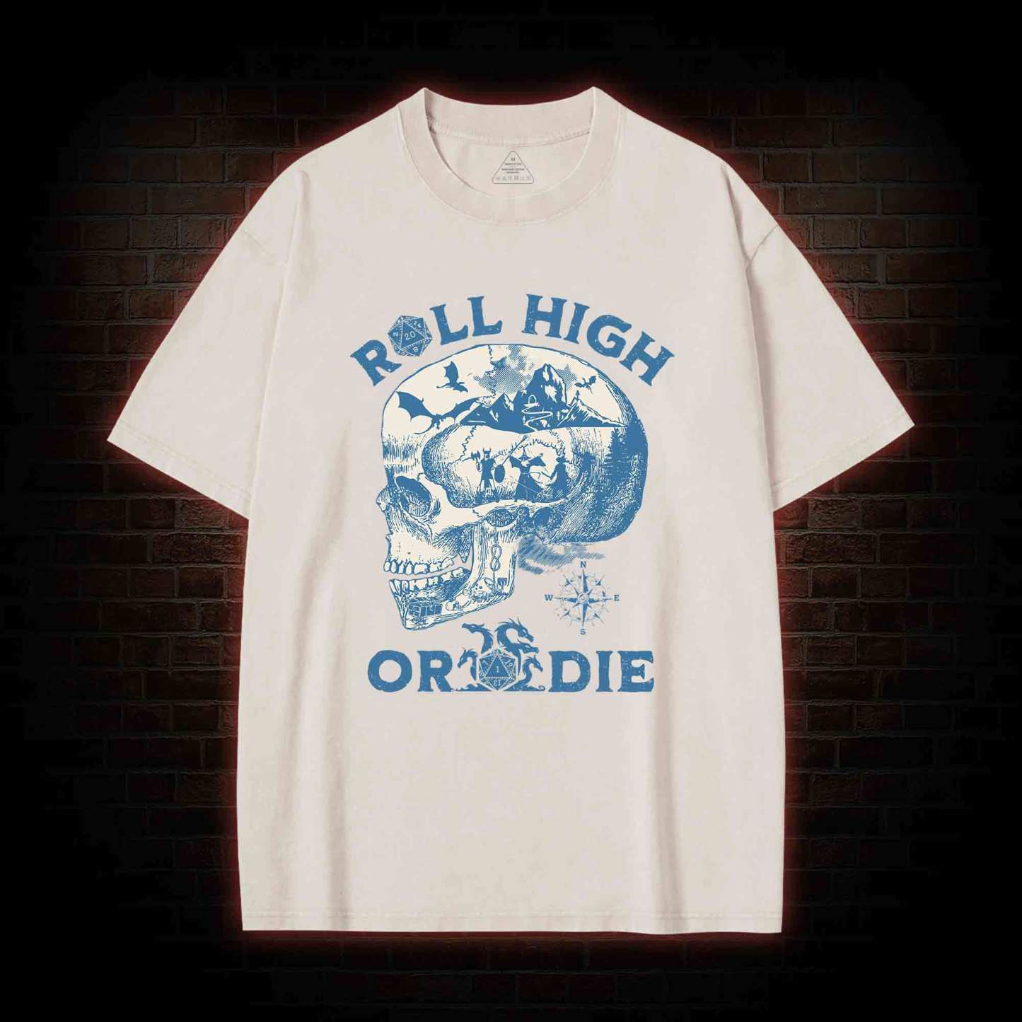 Roll High Or Die Washed T-shirt