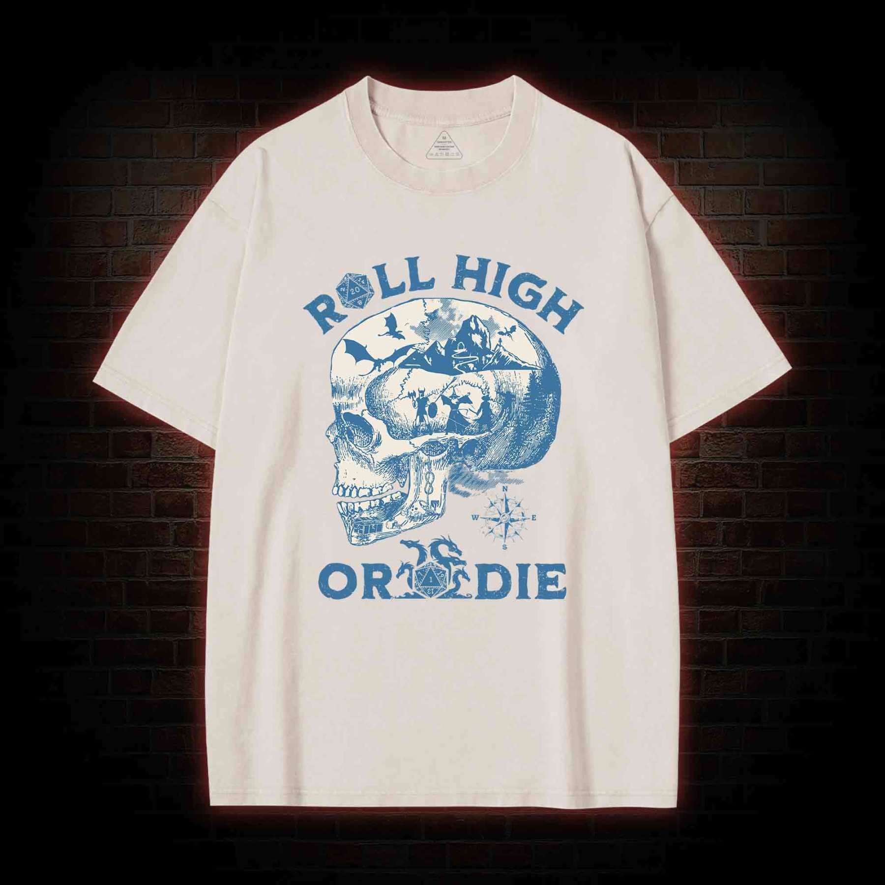 Roll High Or Die Washed T-shirt
