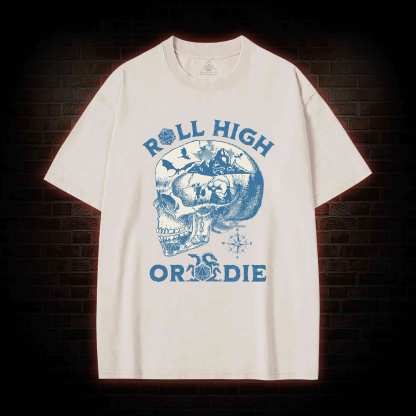 Roll High Or Die Washed T-shirt