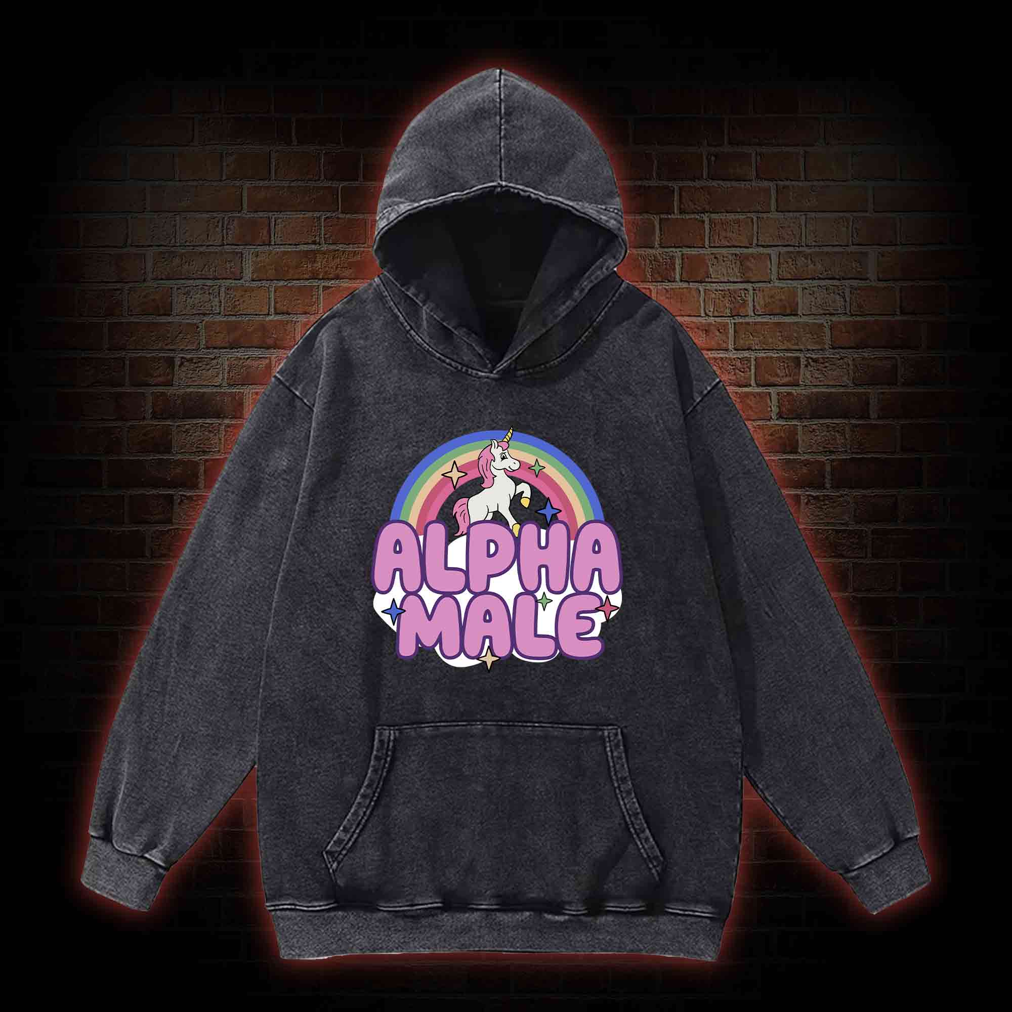 Alpha Male Washed Hoodie