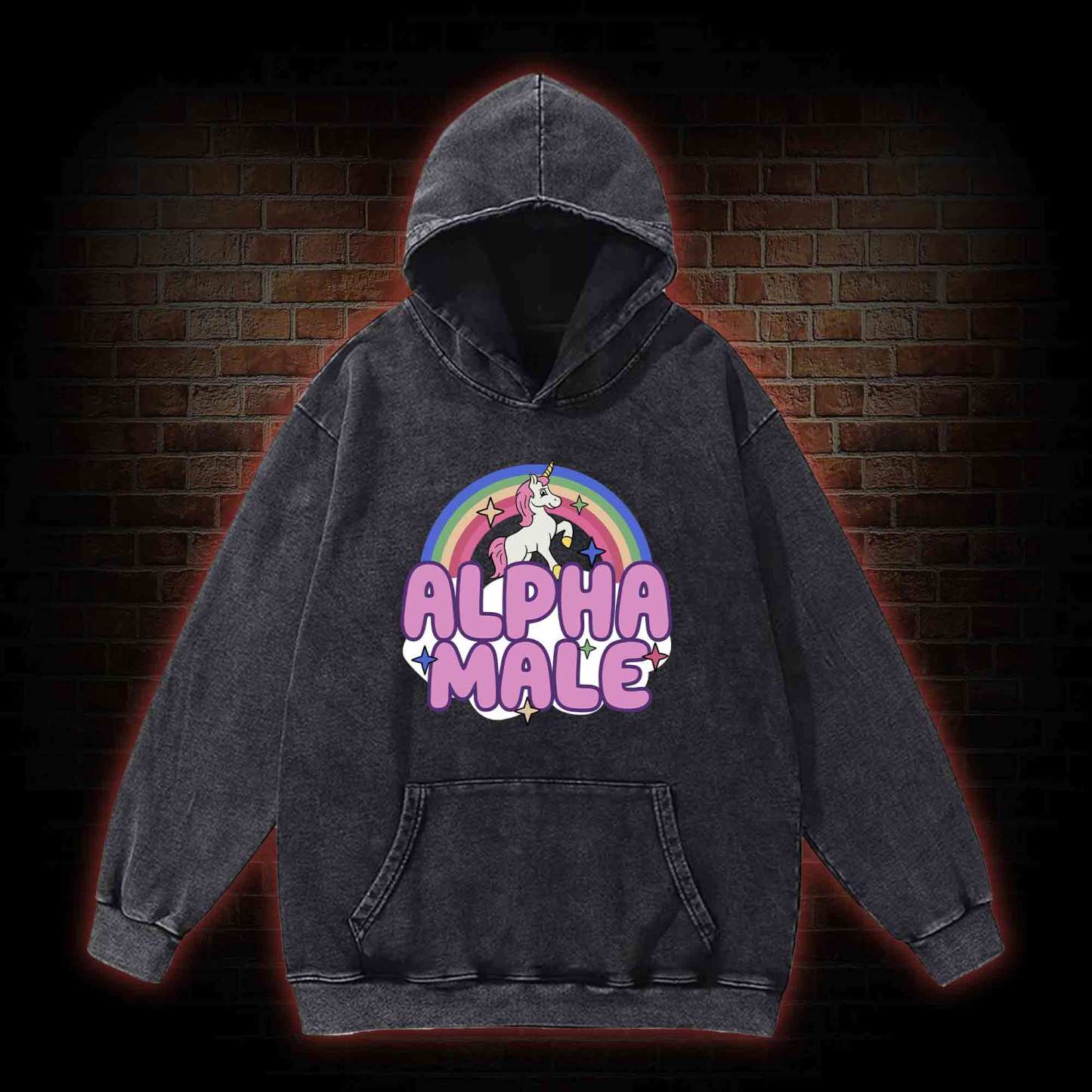 Alpha Male Washed Hoodie