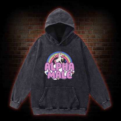 Alpha Male Washed Hoodie