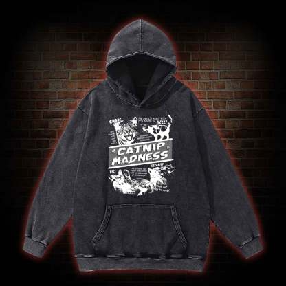 Catnip Madness Washed Hoodie