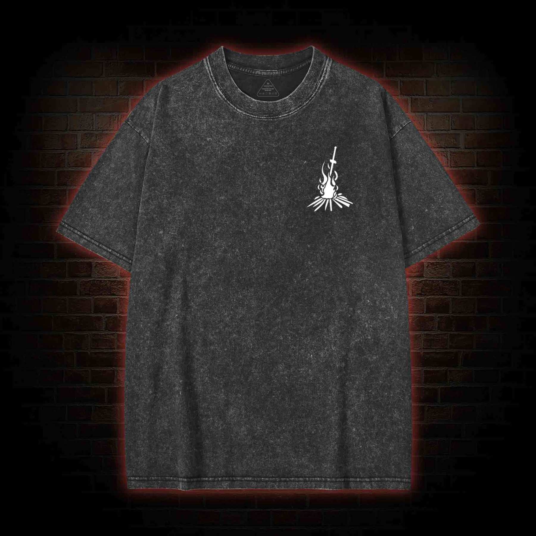 The Final One Back Print Washed T-shirt