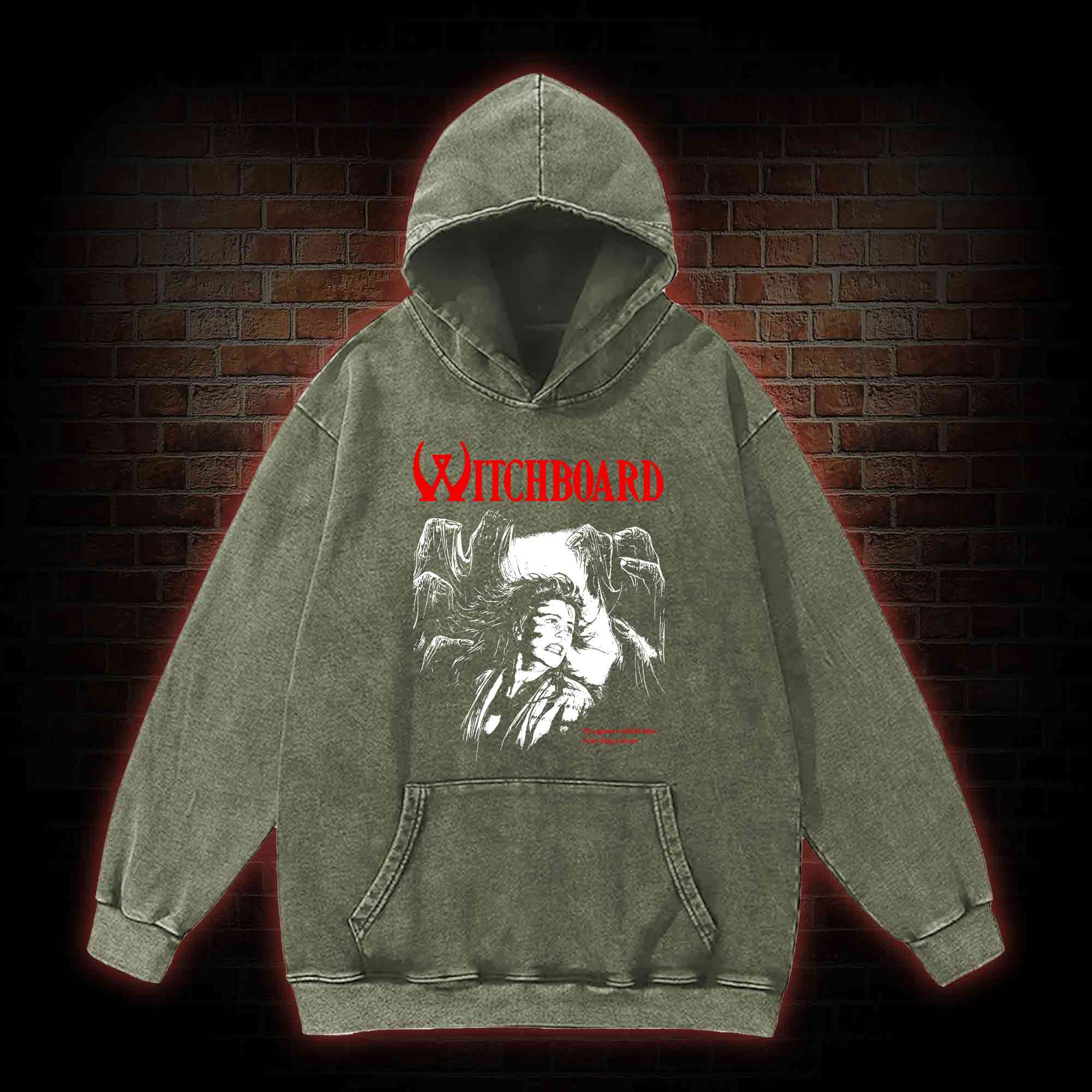 Witch Board Washed Hoodie