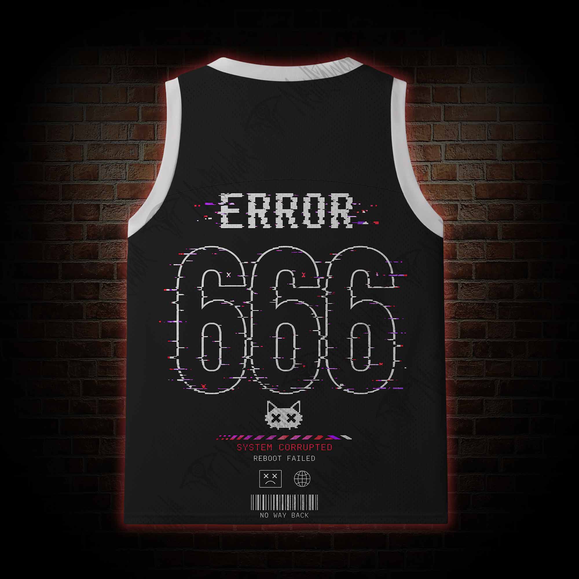 System Damage Mesh Jersey Tank Top