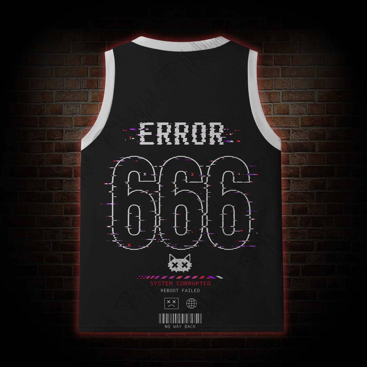 System Damage Mesh Jersey Tank Top