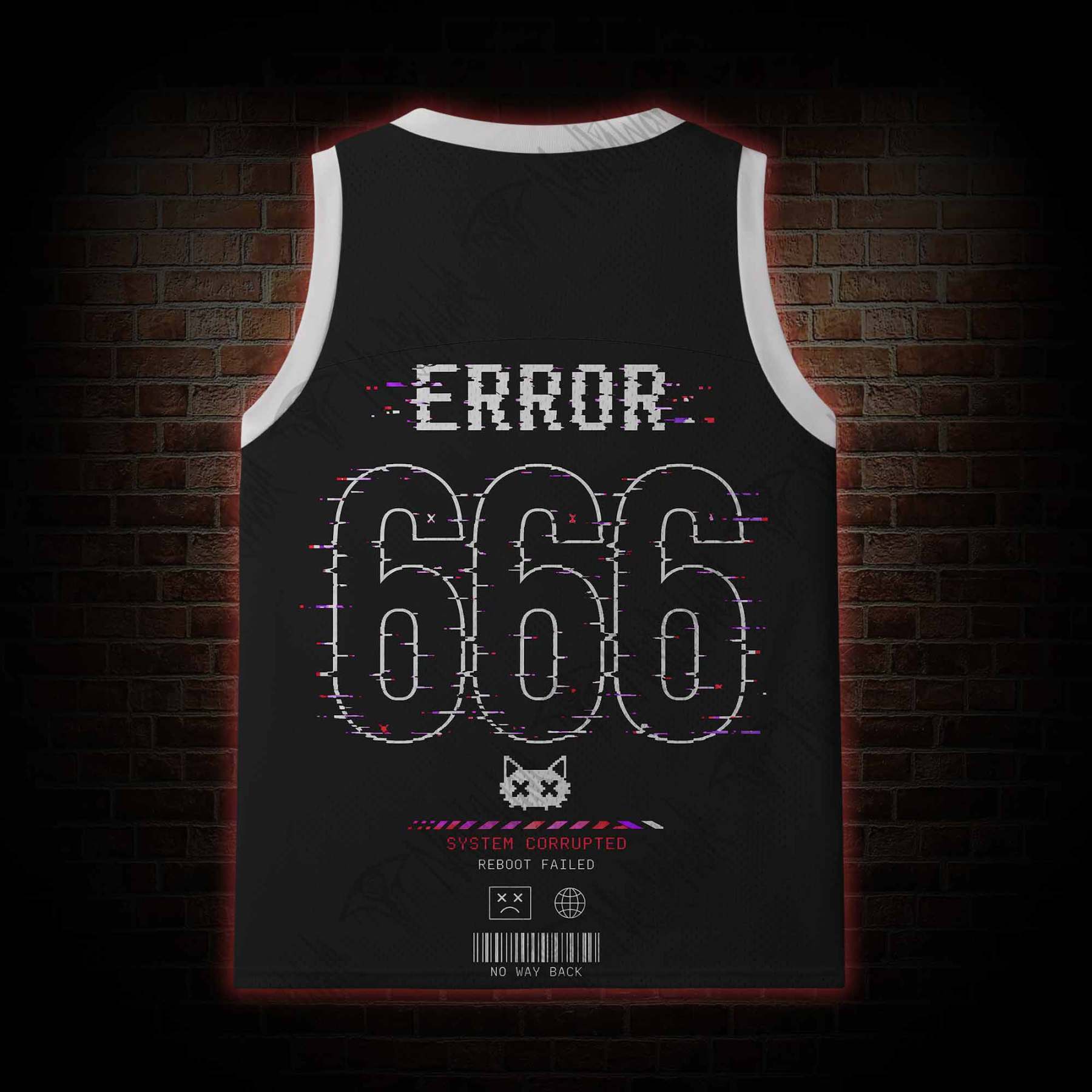 System Damage Mesh Jersey Tank Top